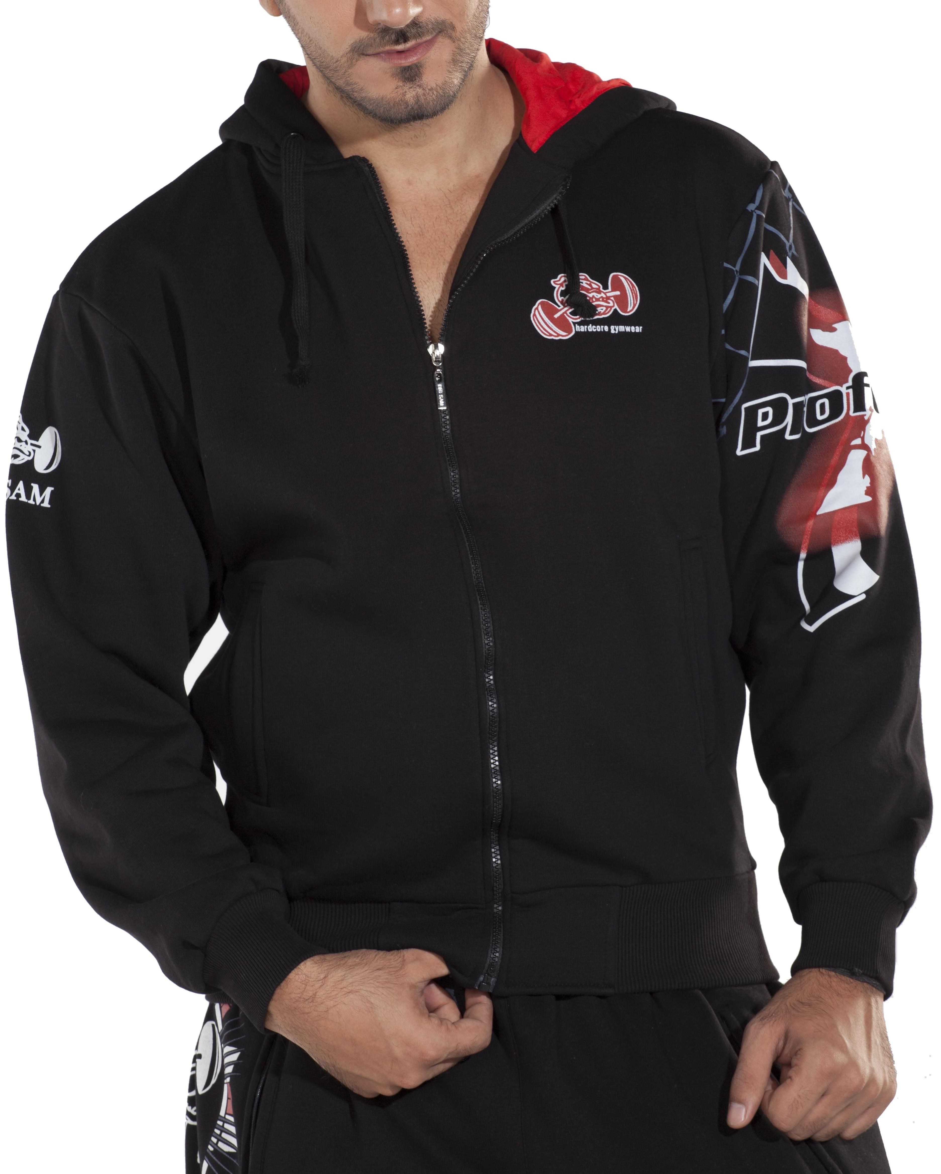 Kışlık Kapşonlu Extreme Sweatshirt Baskılı Ceket Big Sam 3572