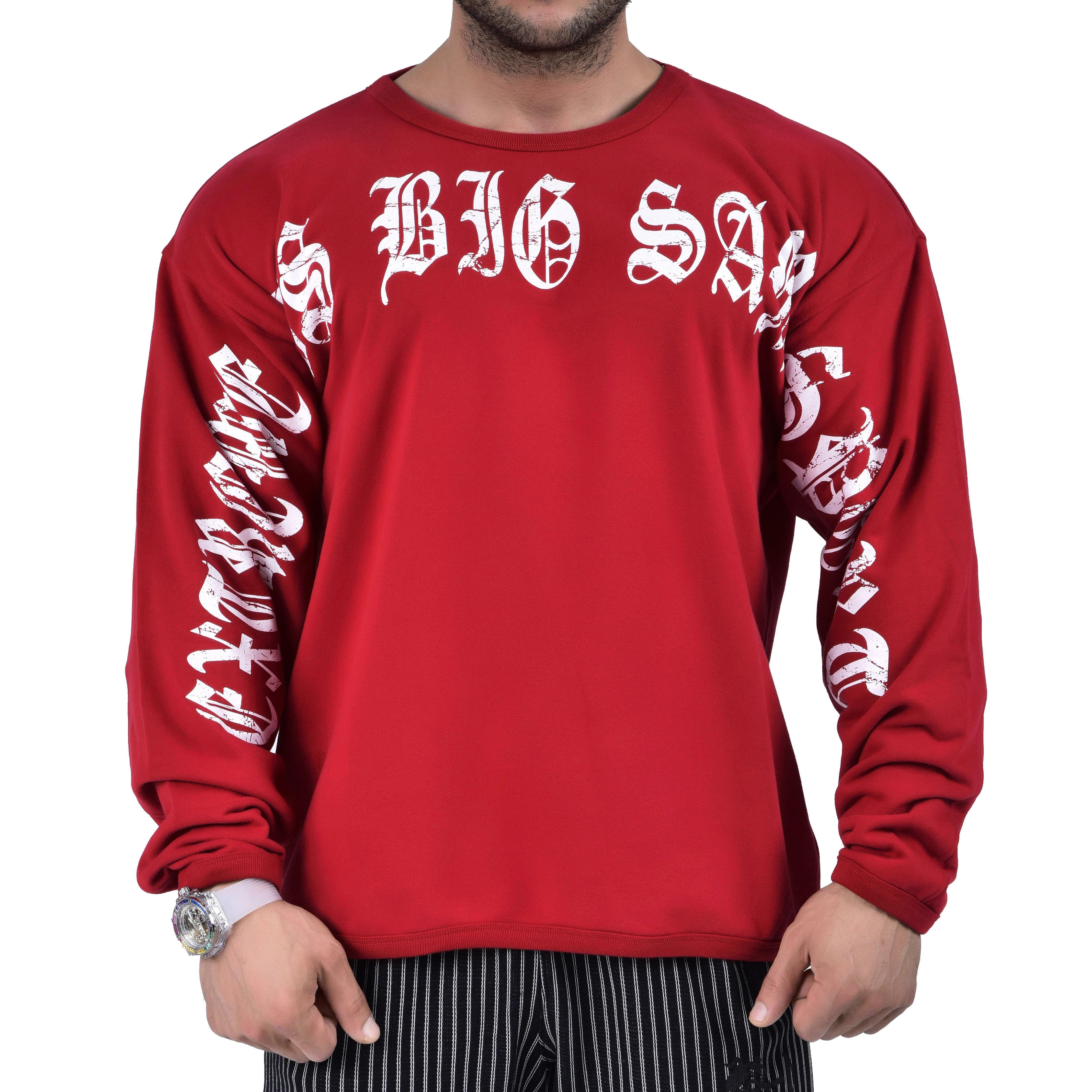 Kışlık Spor Sweatshirt Rahat Kesim Big Sam 4569