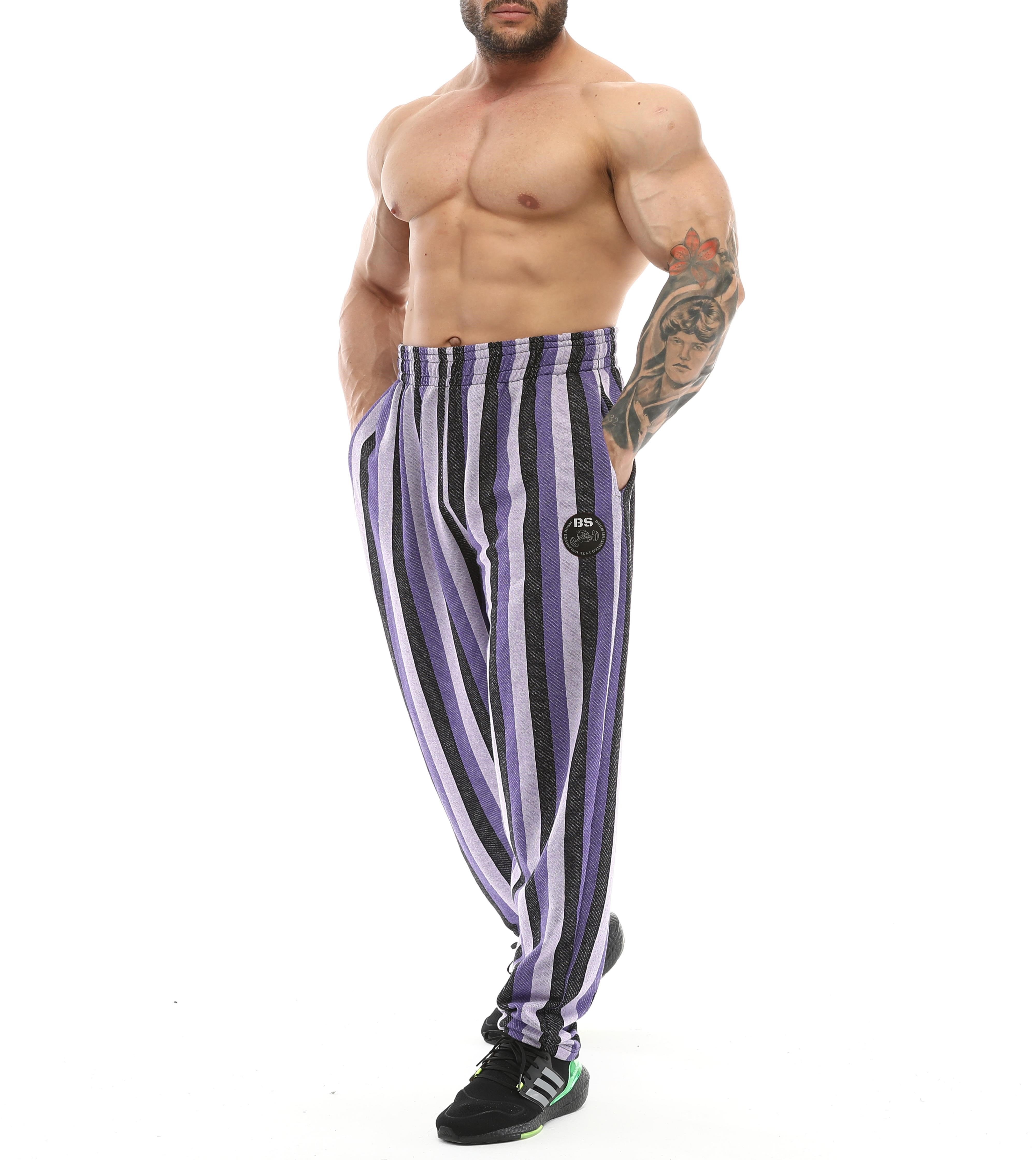 Loose Fit Armalı Eşofman Altı Bodybuilding Pantolon BGSM PNT1375