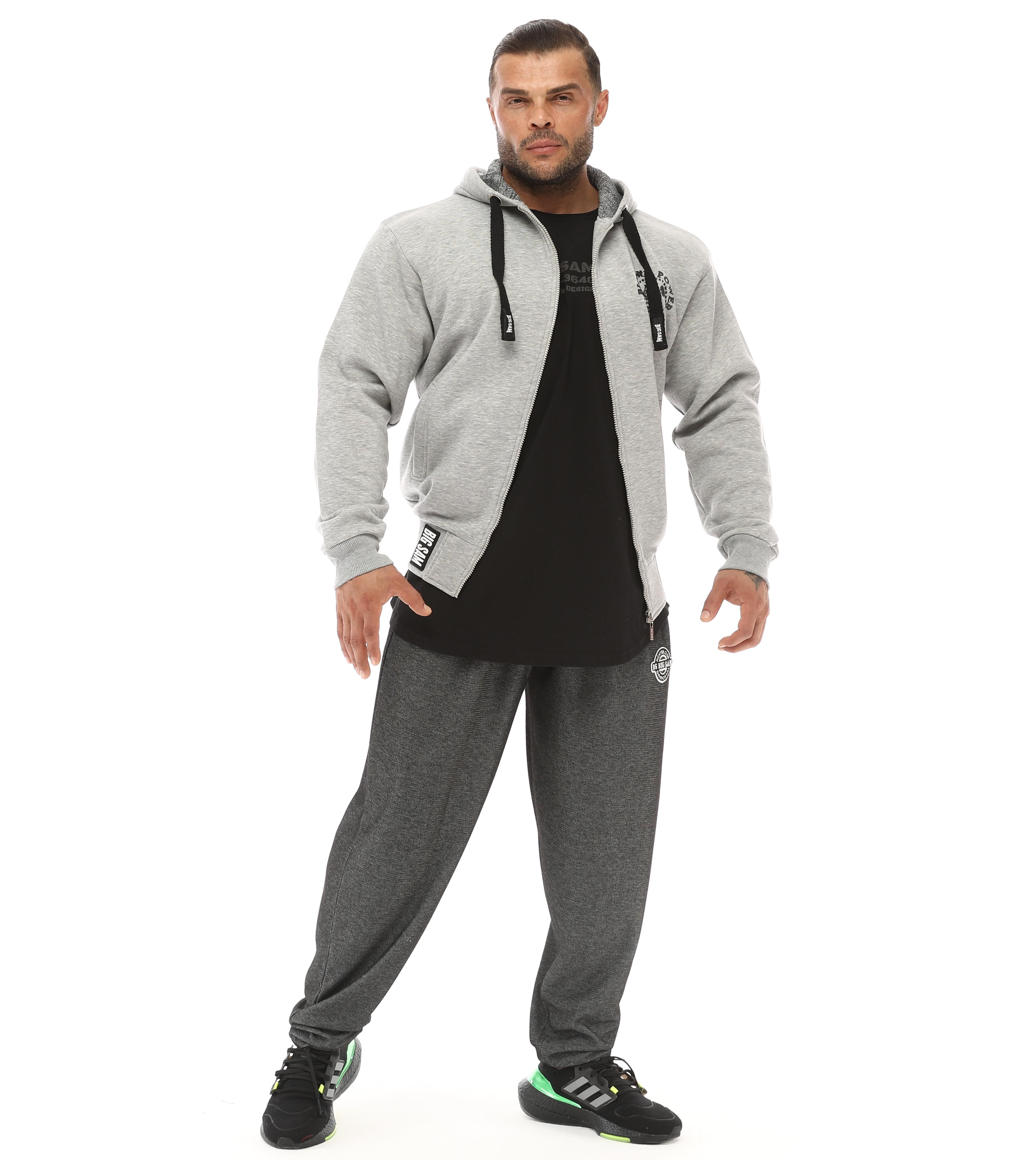 Loose Fit Armalı Eşofman Altı Bodybuilding Pantolon BGSM PNT1373