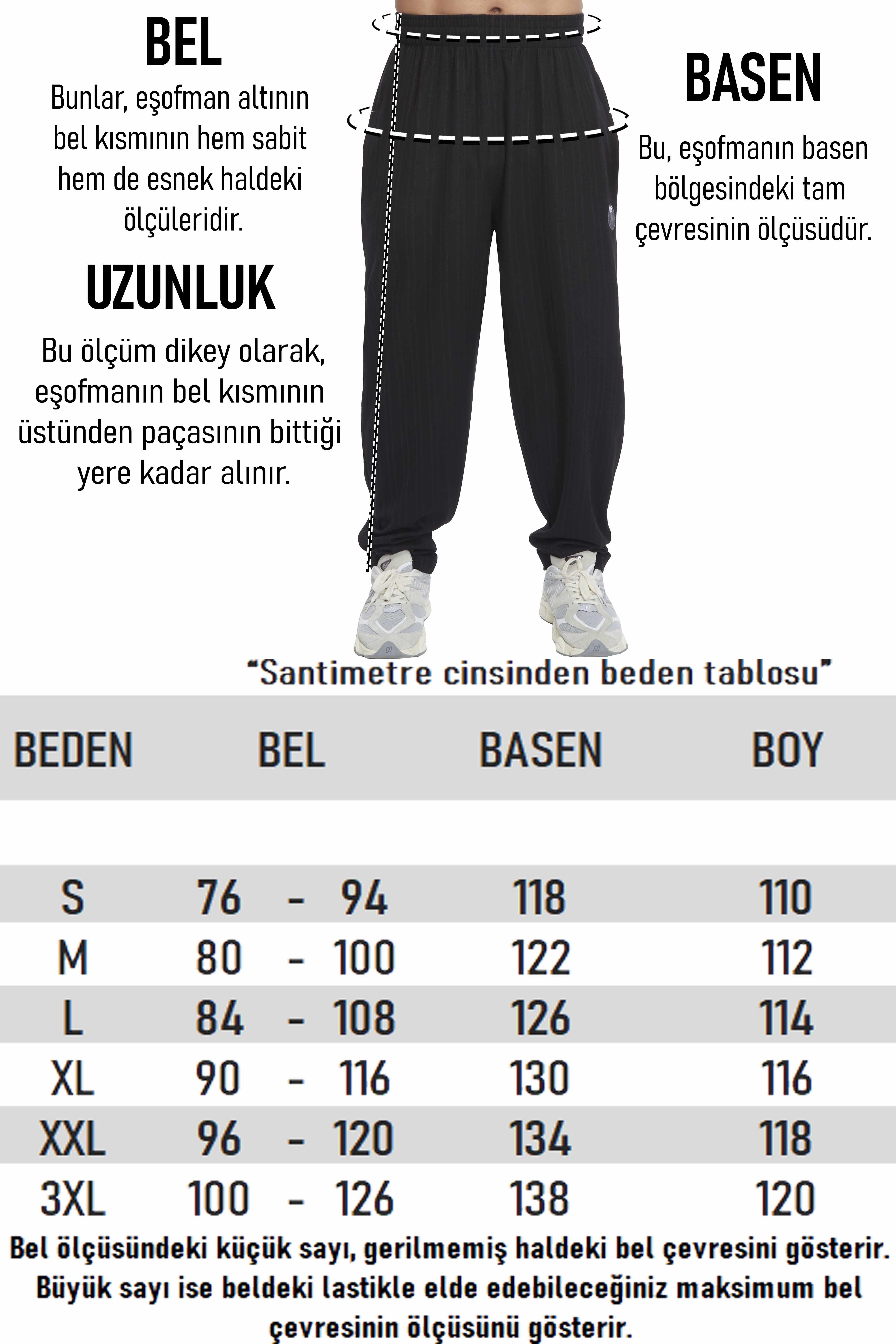 Loose Fit Armalı Mevsimlik Eşofman Altı BGSM PNT1406