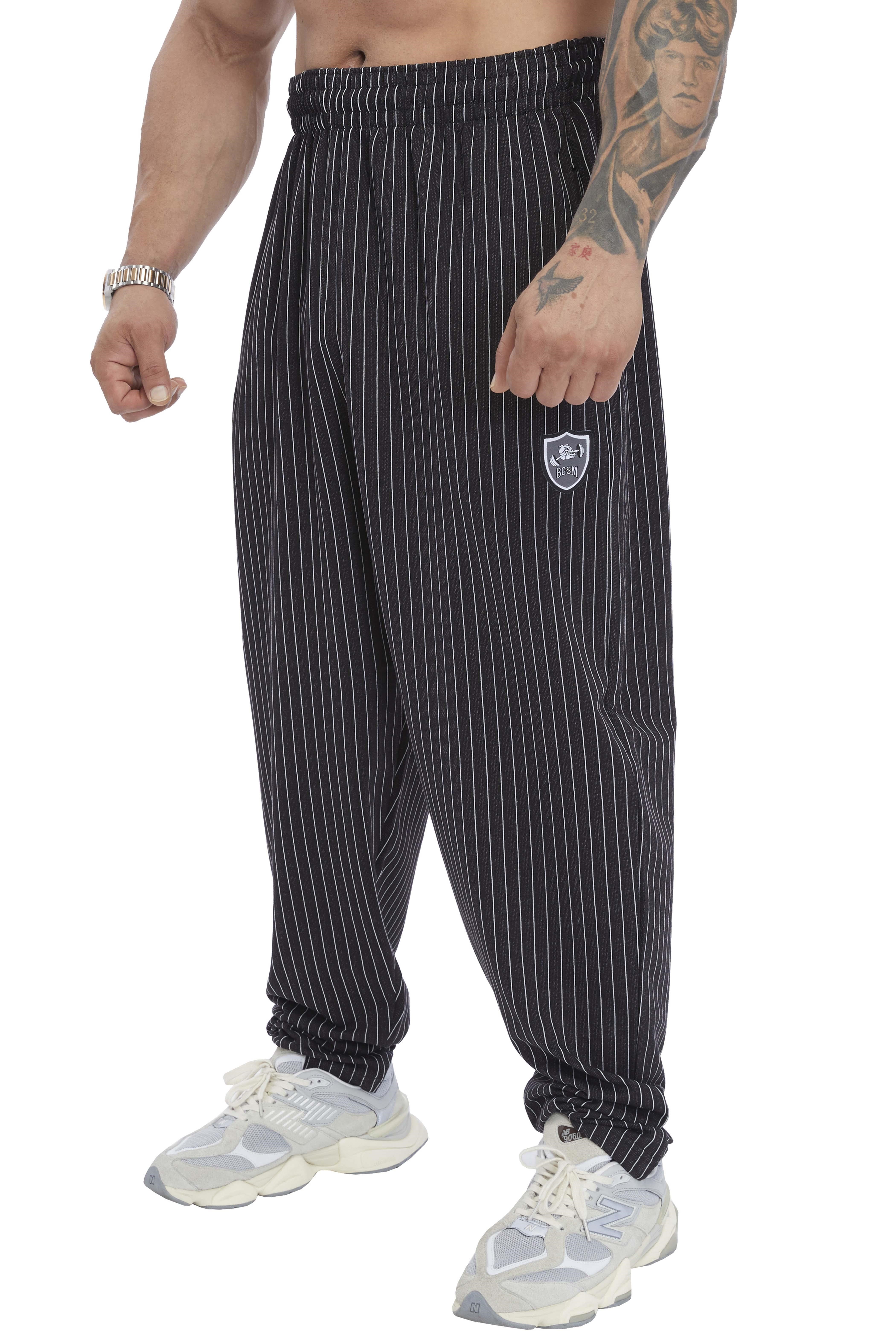 Loose Fit Çizgili Yazlık Eşofman Altı Fitness Pantolon BGSM PNT1398