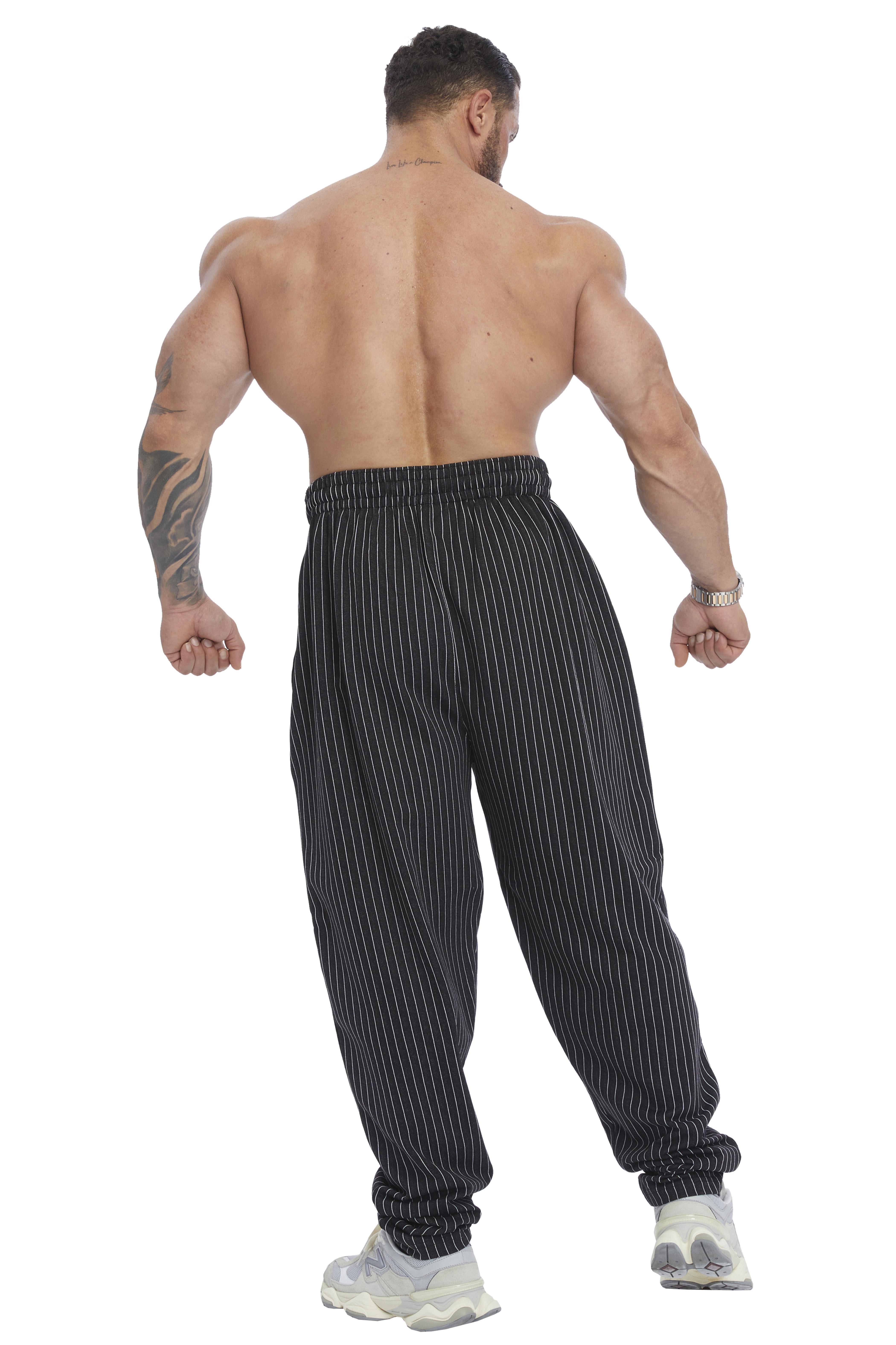 Loose Fit Çizgili Yazlık Eşofman Altı Fitness Pantolon BGSM PNT1398