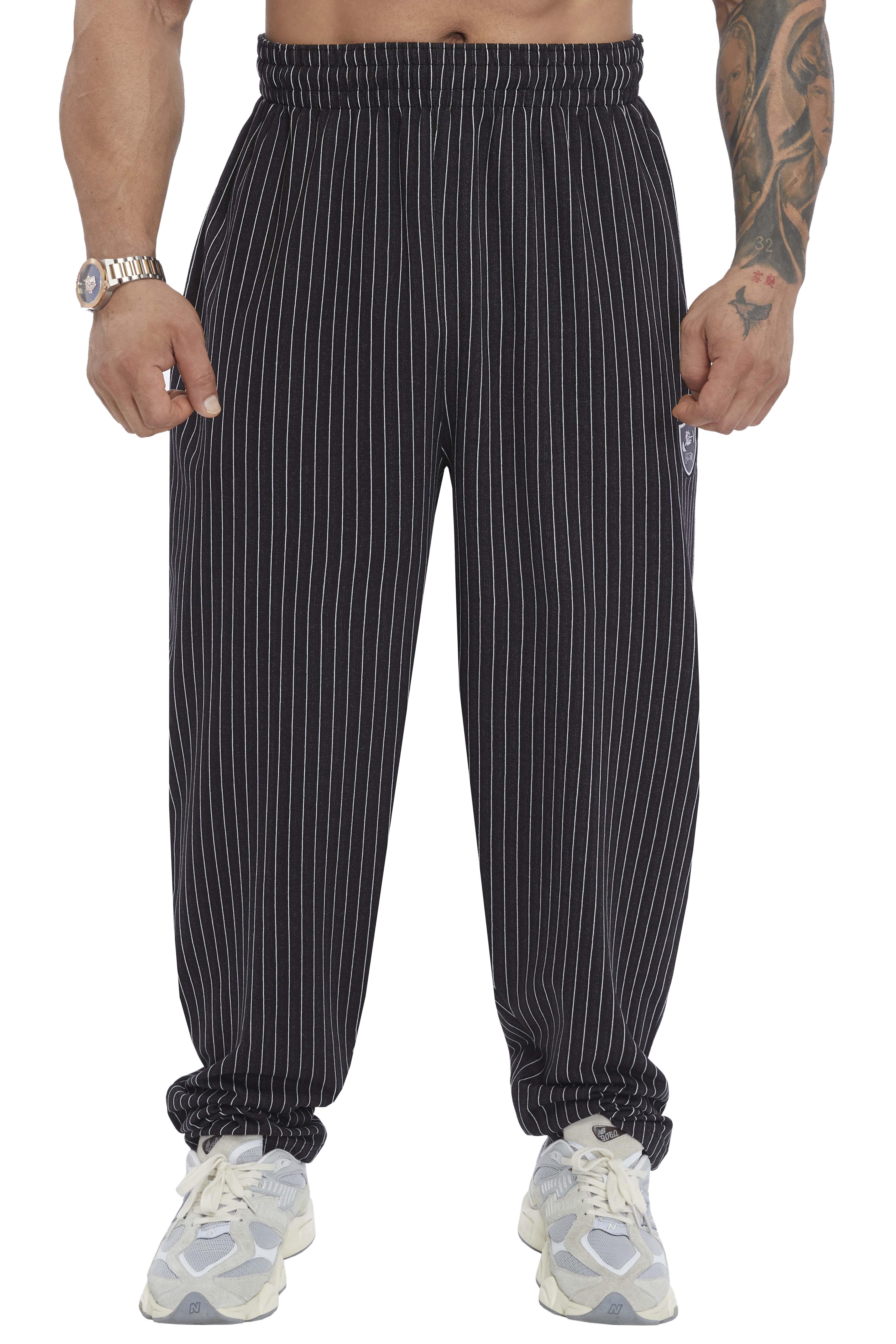 Loose Fit Çizgili Yazlık Eşofman Altı Fitness Pantolon BGSM PNT1398