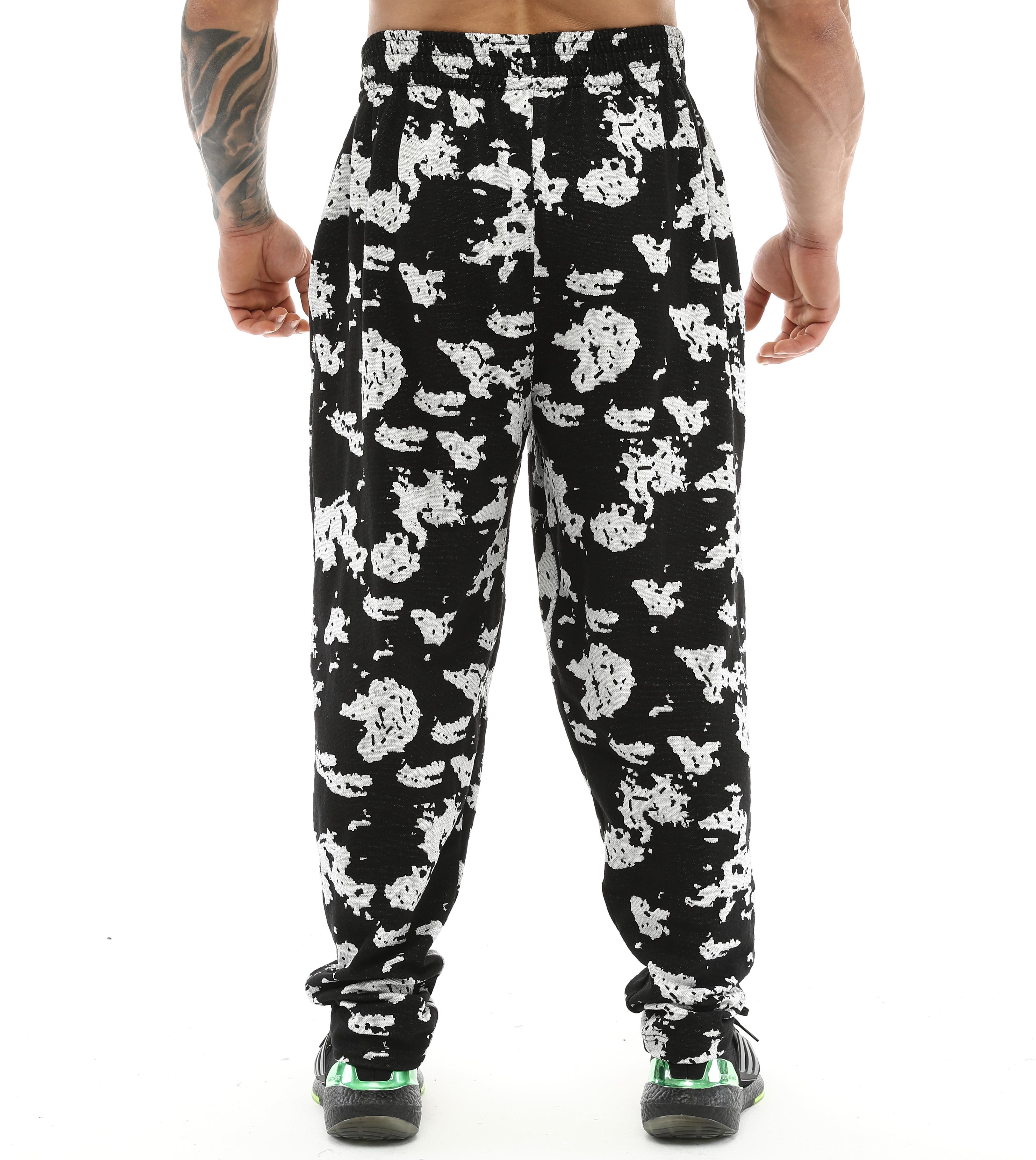 Loose Fit Desenli Eşofman Altı Bodybuilding Pantolon BGSM PNT1374