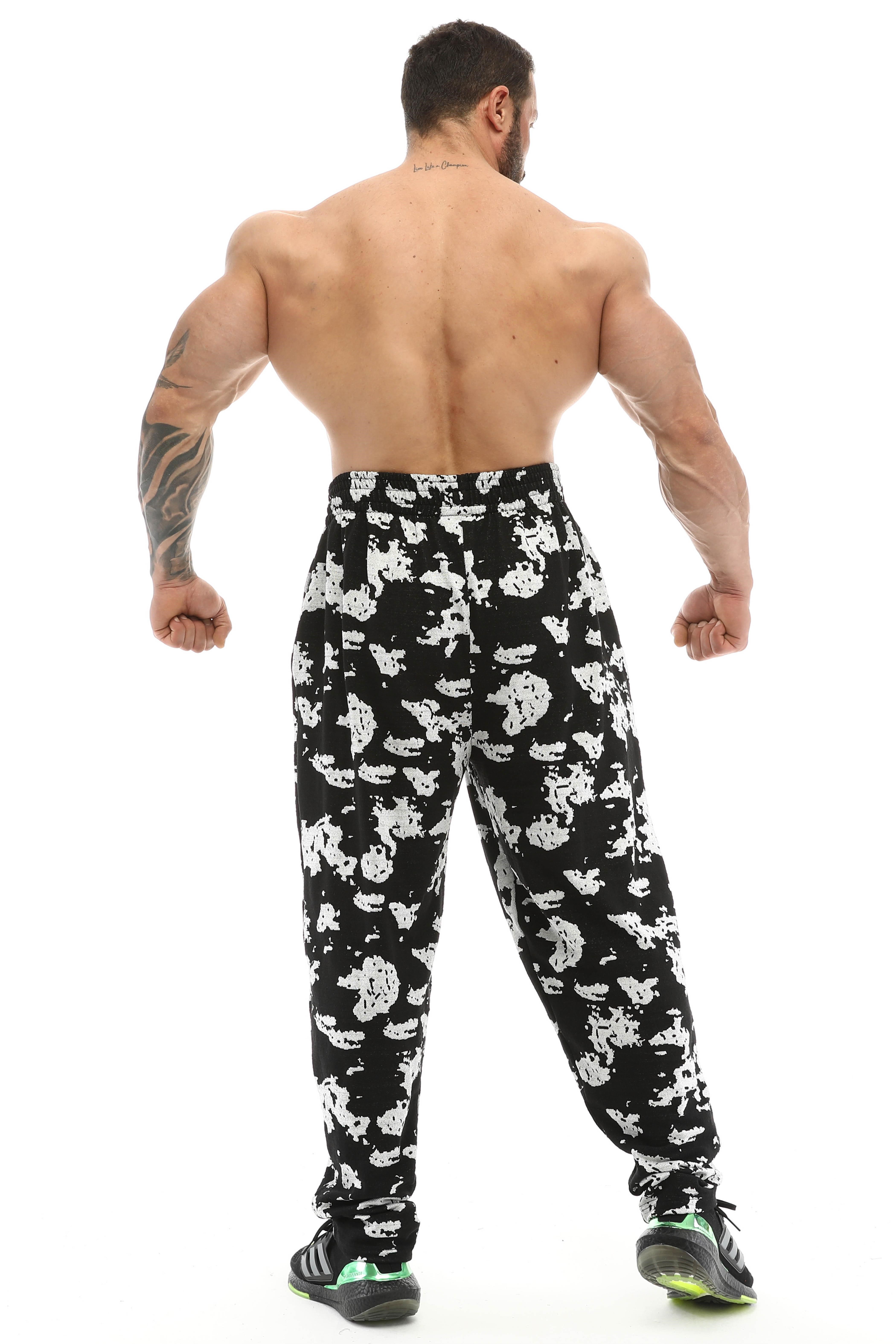 Loose Fit Desenli Eşofman Altı Bodybuilding Pantolon BGSM PNT1374