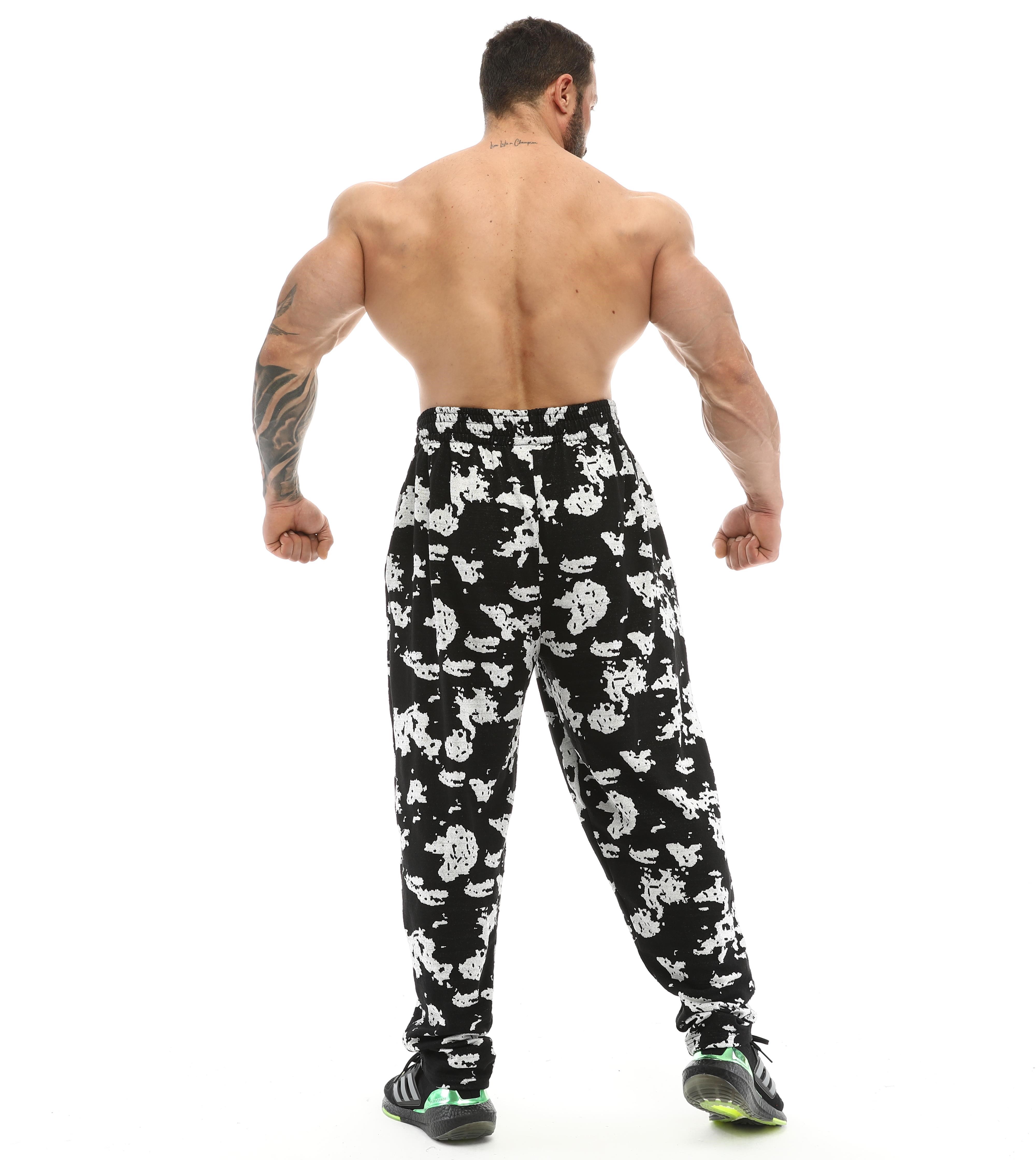 Loose Fit Desenli Eşofman Altı Bodybuilding Pantolon BGSM PNT1374
