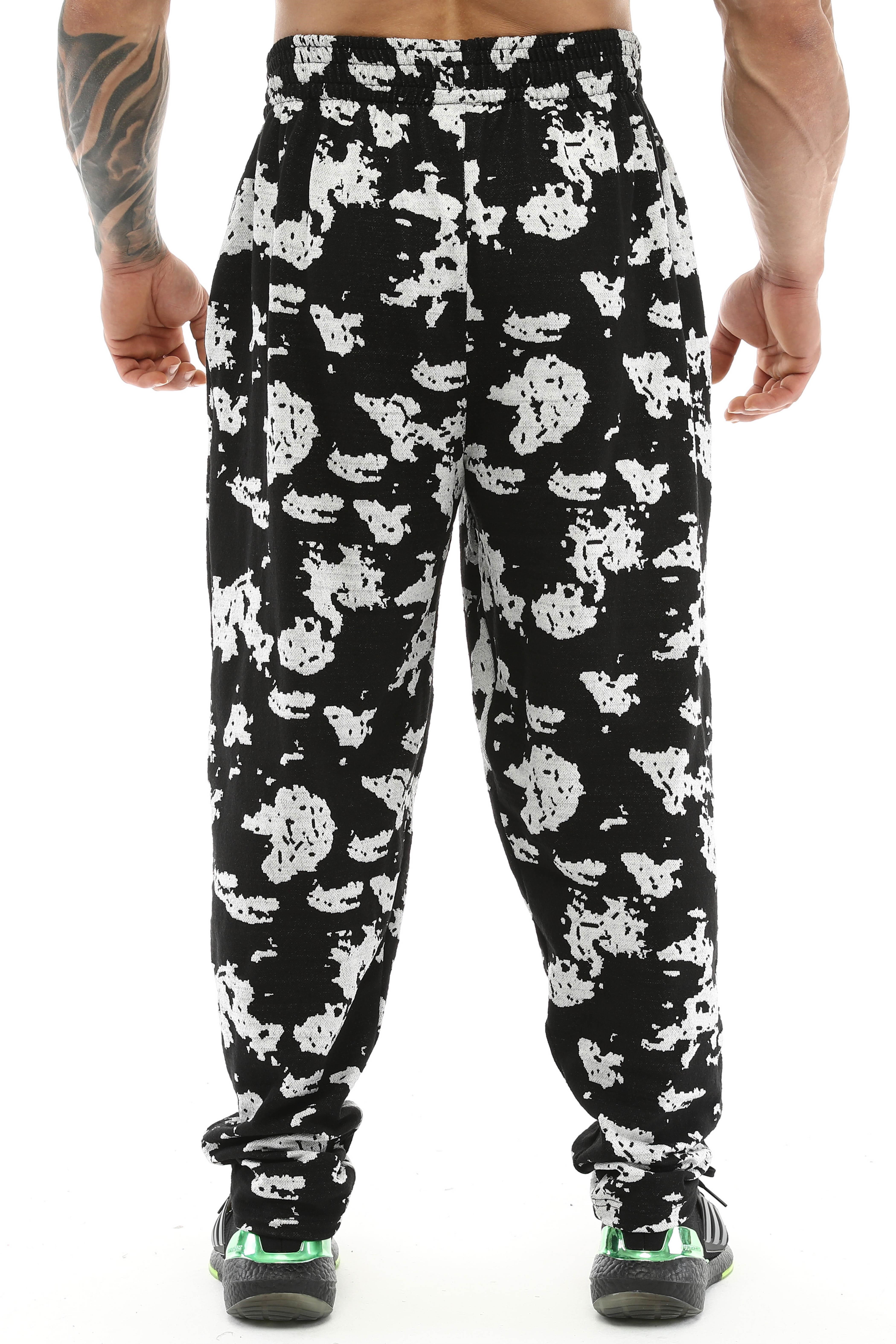 Loose Fit Desenli Eşofman Altı Bodybuilding Pantolon BGSM PNT1374