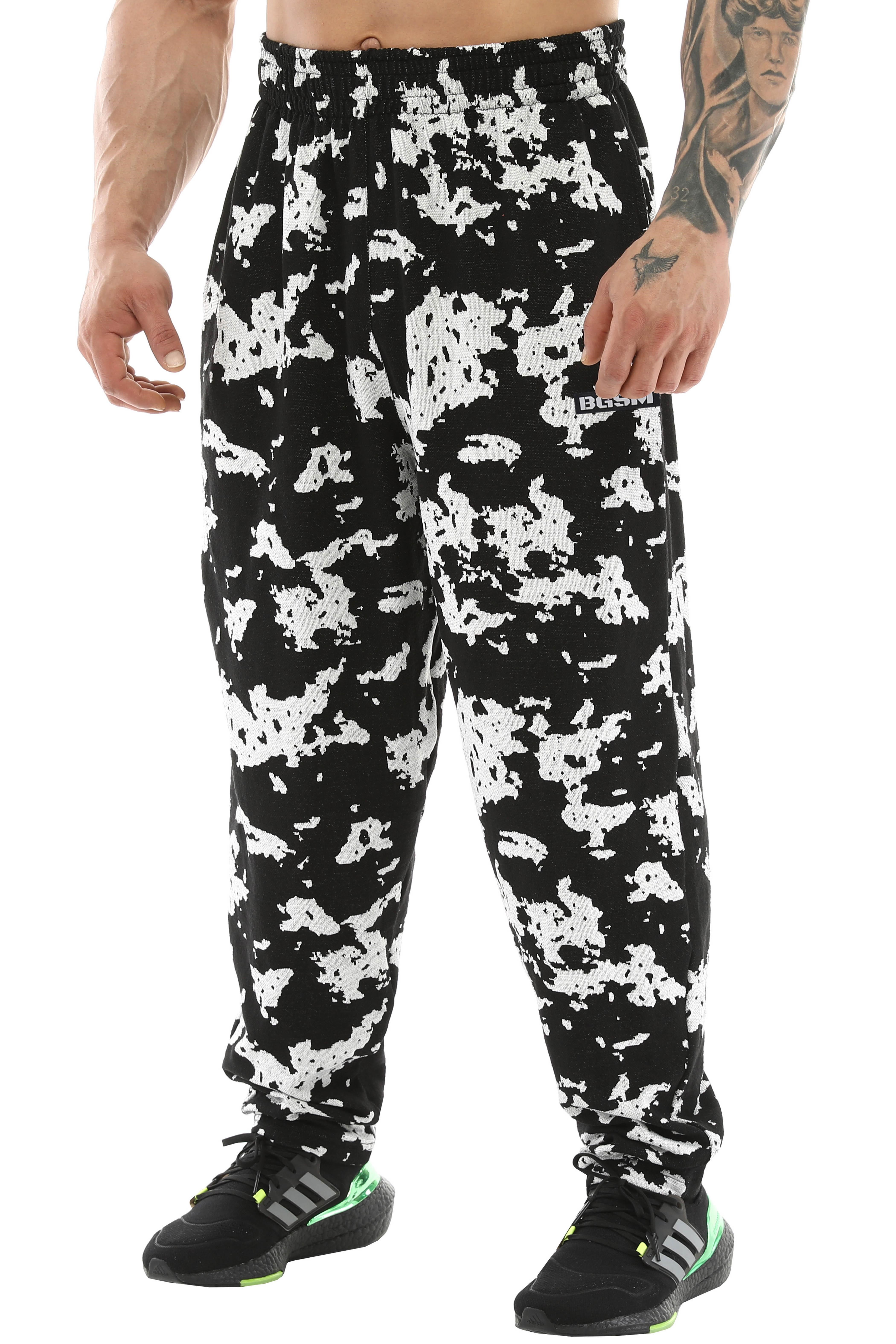 Loose Fit Desenli Eşofman Altı Bodybuilding Pantolon BGSM PNT1374