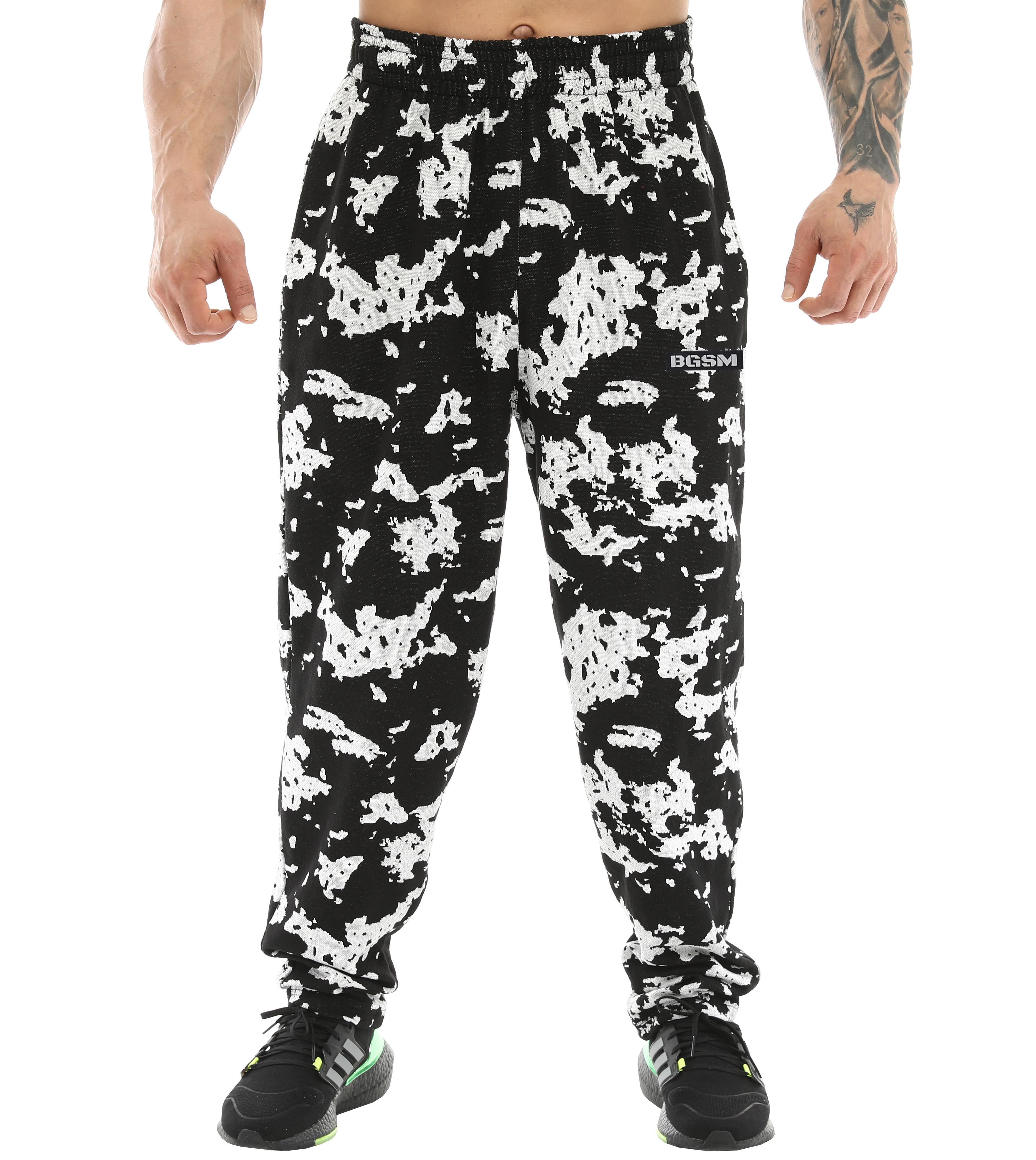 Loose Fit Desenli Eşofman Altı Bodybuilding Pantolon BGSM PNT1374