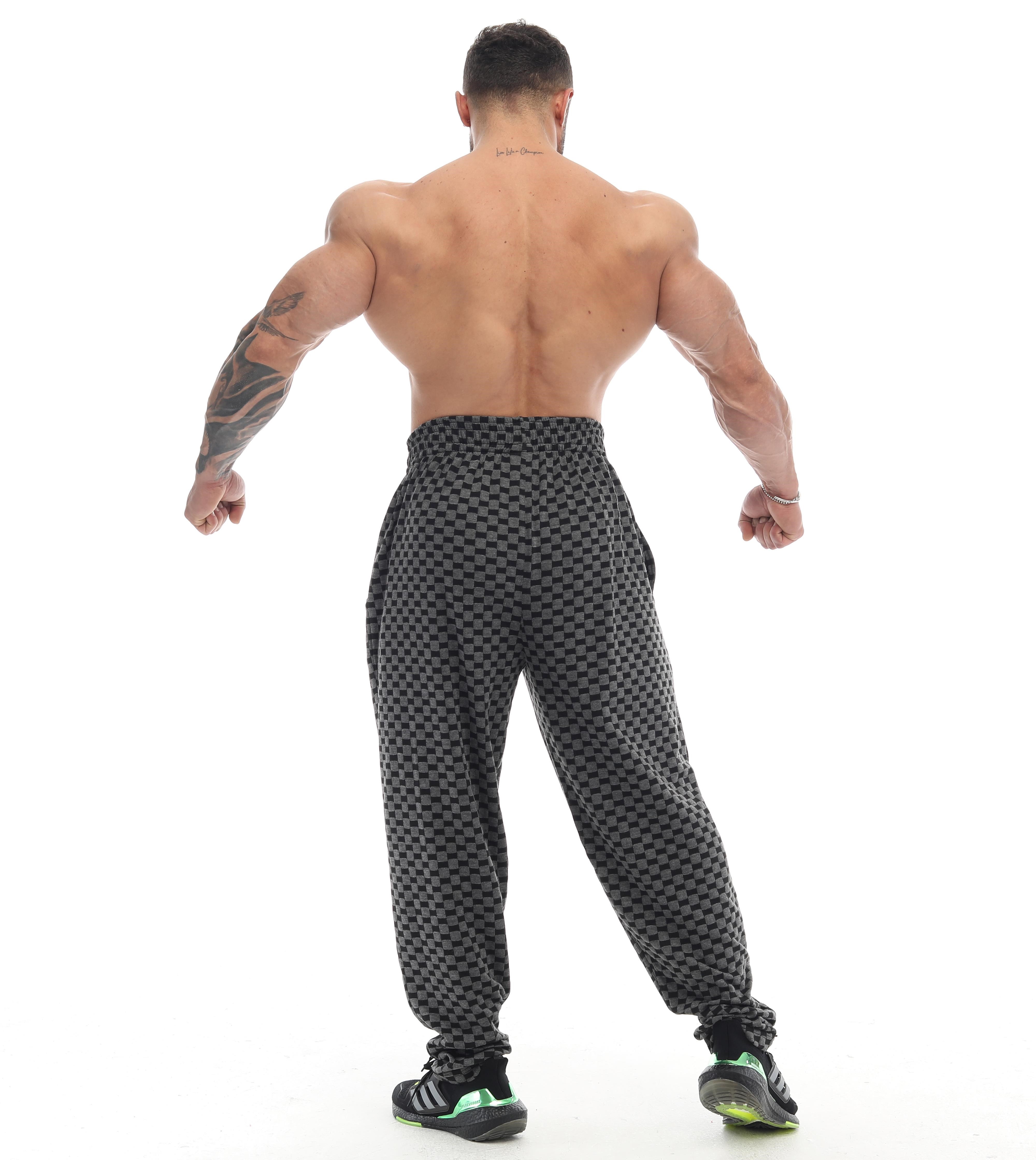 Loose Fit Eşofman Altı Damalı Spor Pantolon BGSM PNT1371