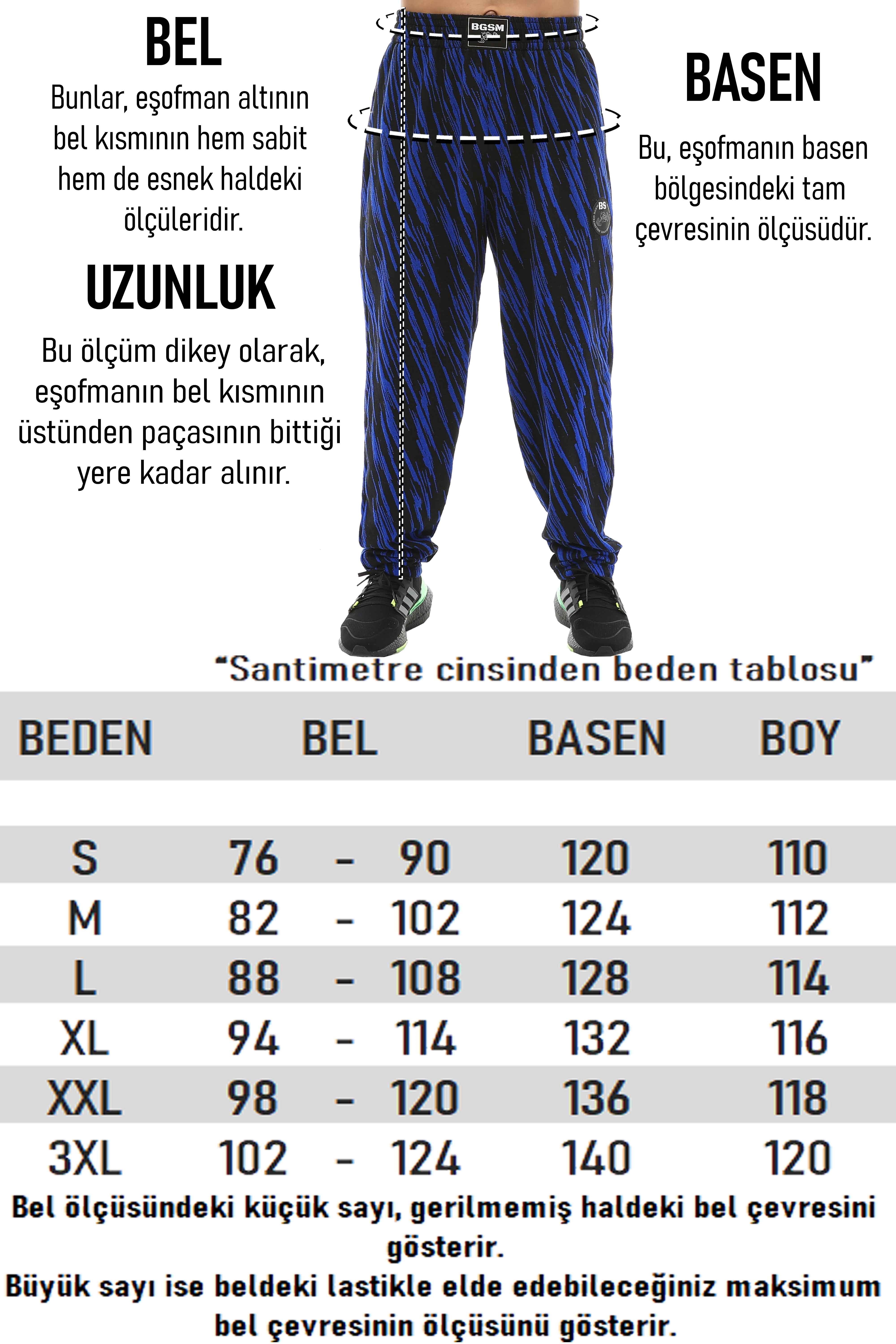 Loose Fit Eşofman Altı Şalvar Kesim Gym Spor Pantolon BGSM PNT1378