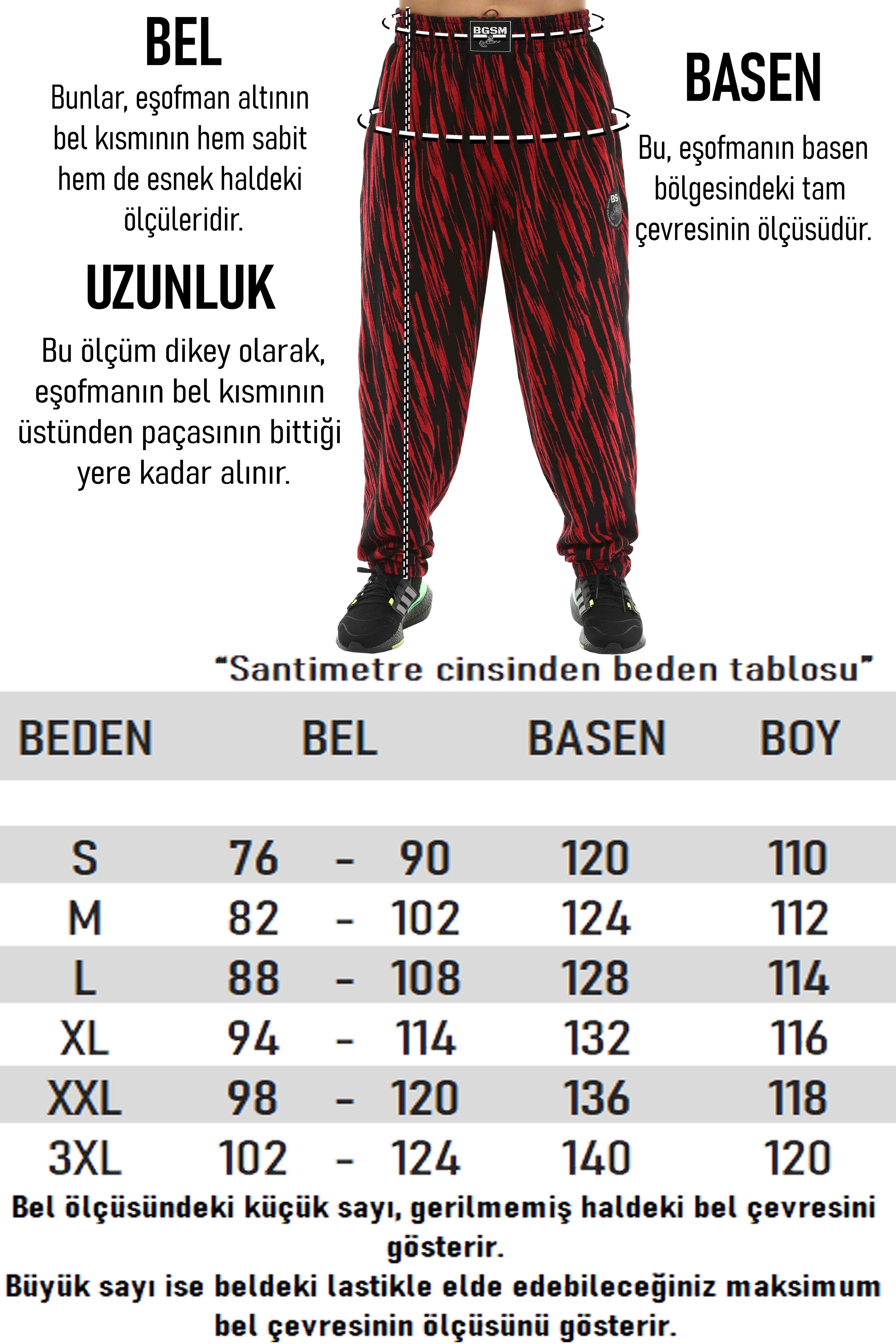 Loose Fit Eşofman Altı Şalvar Kesim Gym Spor Pantolon BGSM PNT1378
