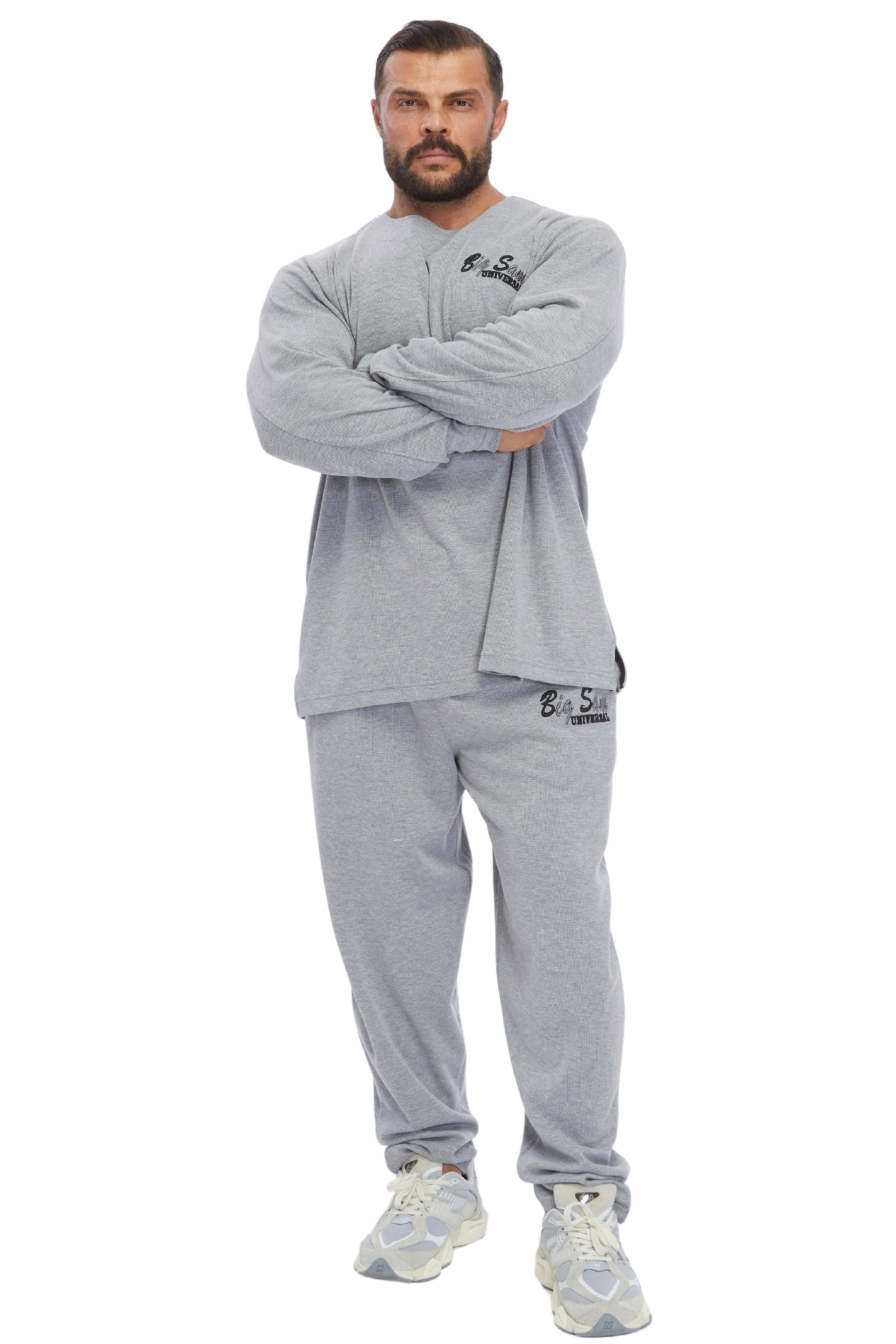 Loose Fit Mevsimlik Eşofman Altı, Pamuklu Body Pantolon Big Sam 1224