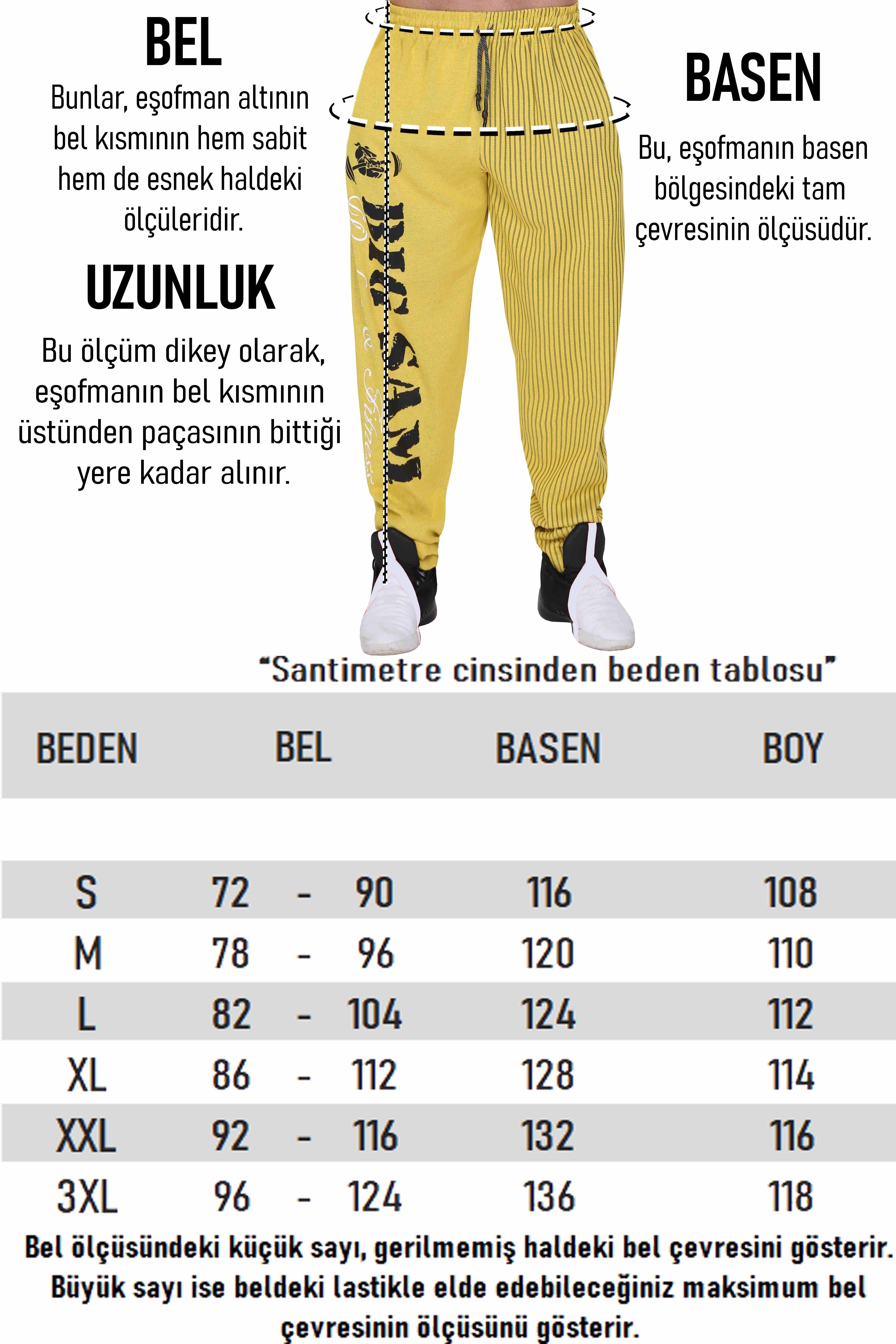 Loose Fit Mevsimlik Eşofman Altı, Pamuklu Body Pantolon Big Sam 1173