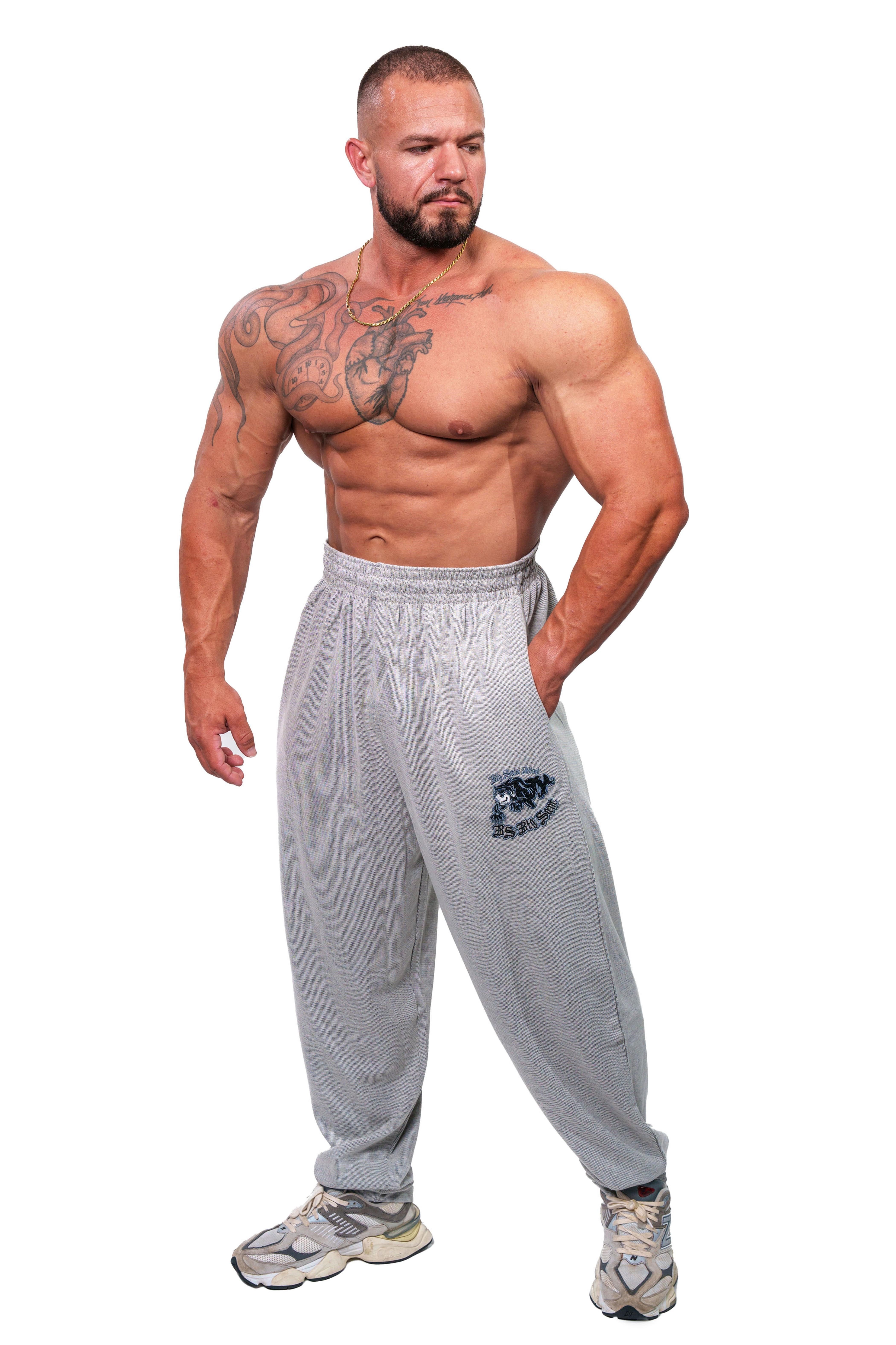 Loose Fit Nakışlı Mevsimlik Eşofman Altı Big Sam PNT1407