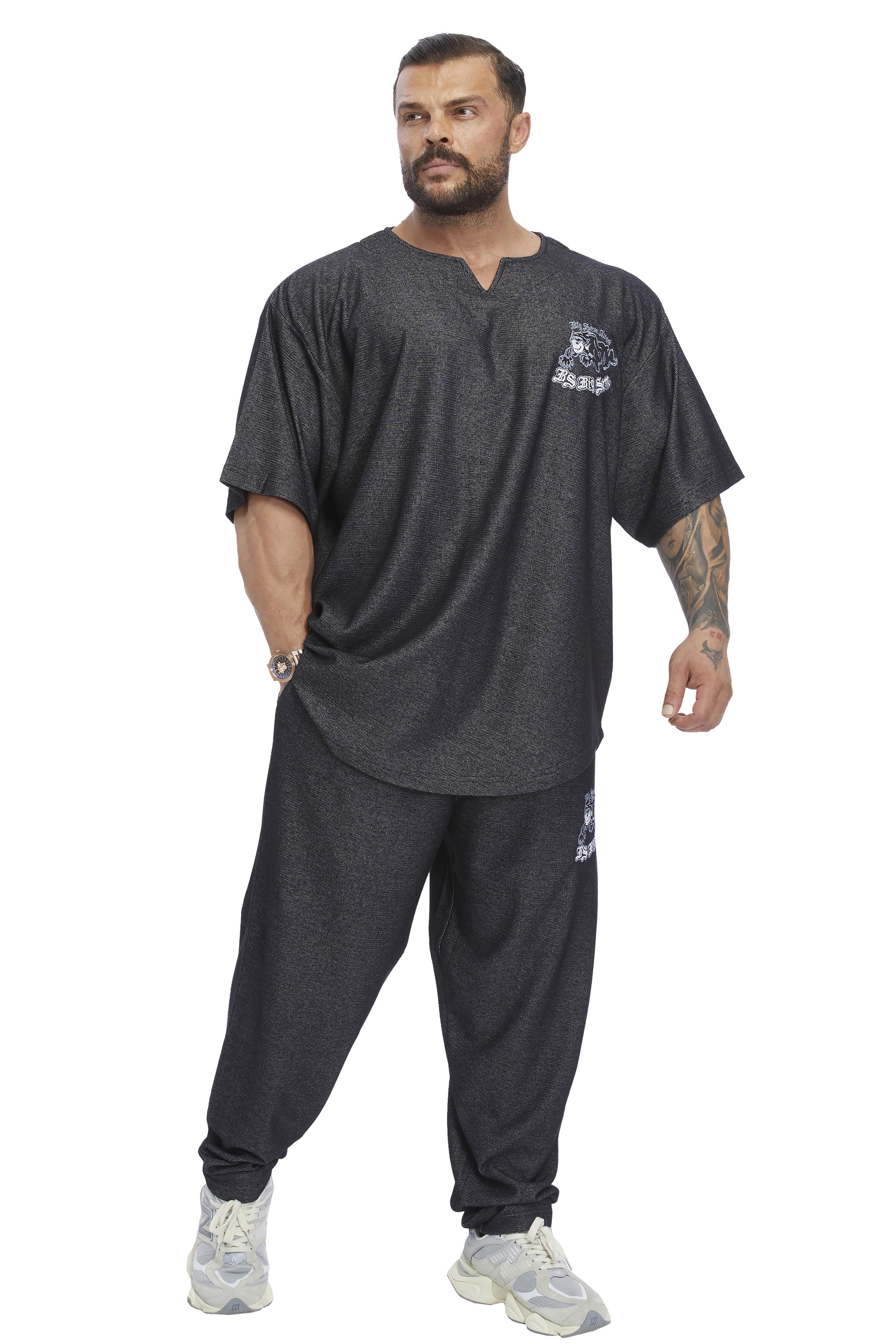 Loose Fit Nakışlı Mevsimlik Eşofman Altı Big Sam PNT1407