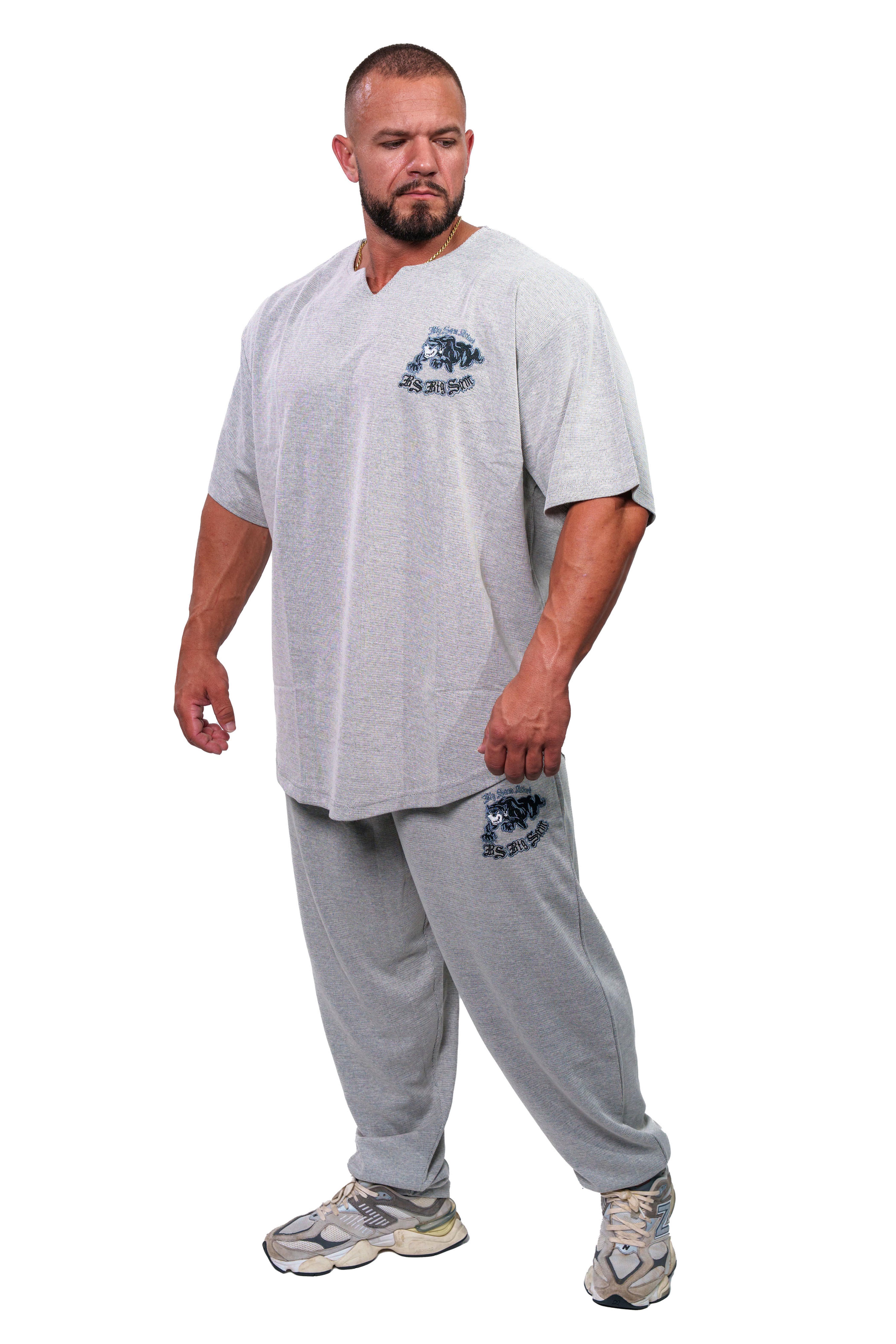 Loose Fit Nakışlı Mevsimlik Eşofman Altı Big Sam PNT1407
