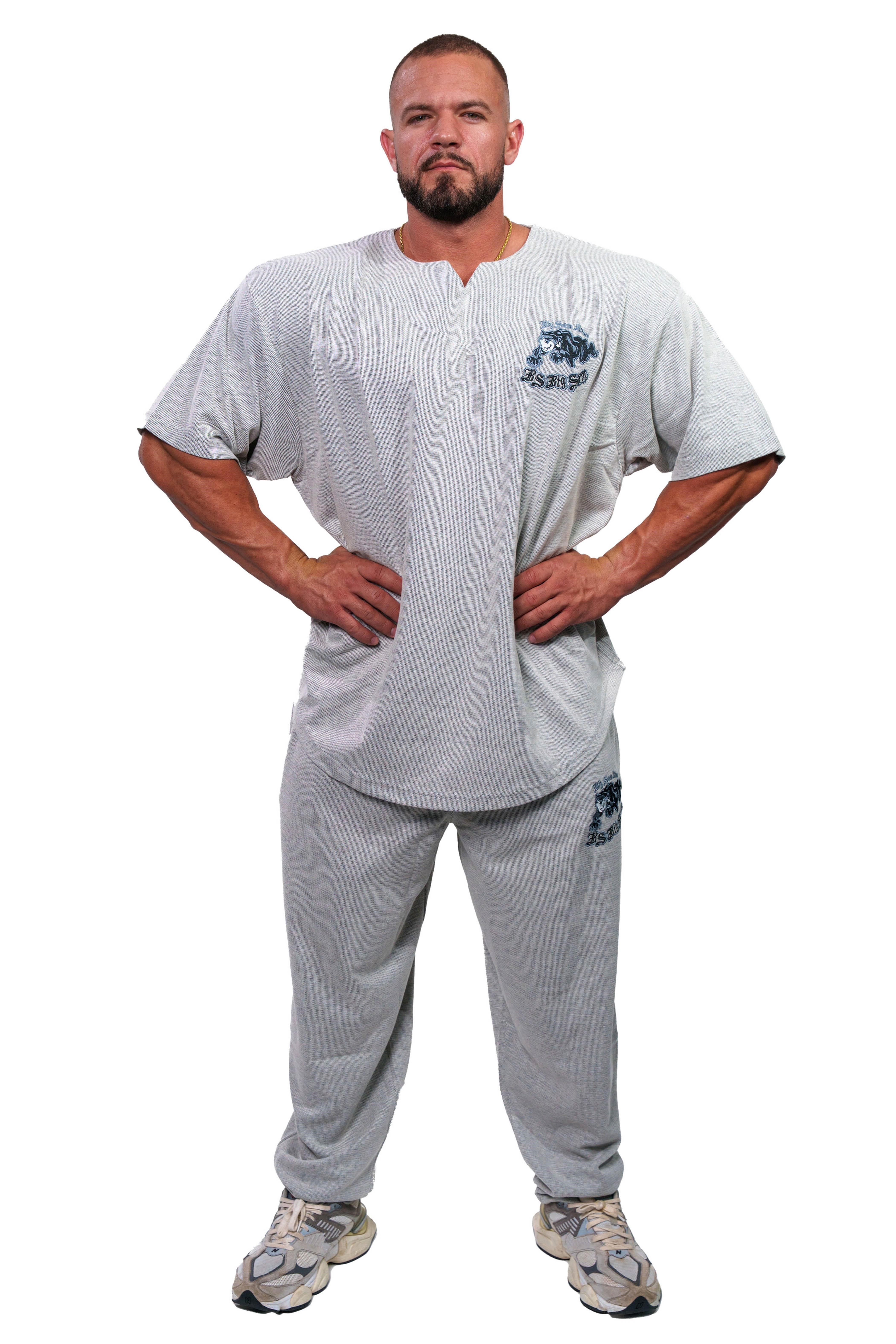 Loose Fit Nakışlı Mevsimlik Eşofman Altı Big Sam PNT1407