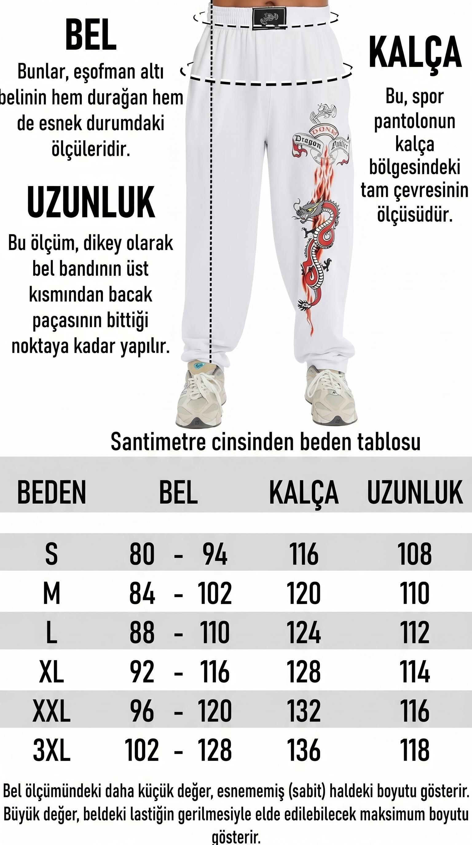 Loose Fit Pamuklu Dragon Gym Eşofman Altı BGSM 1273