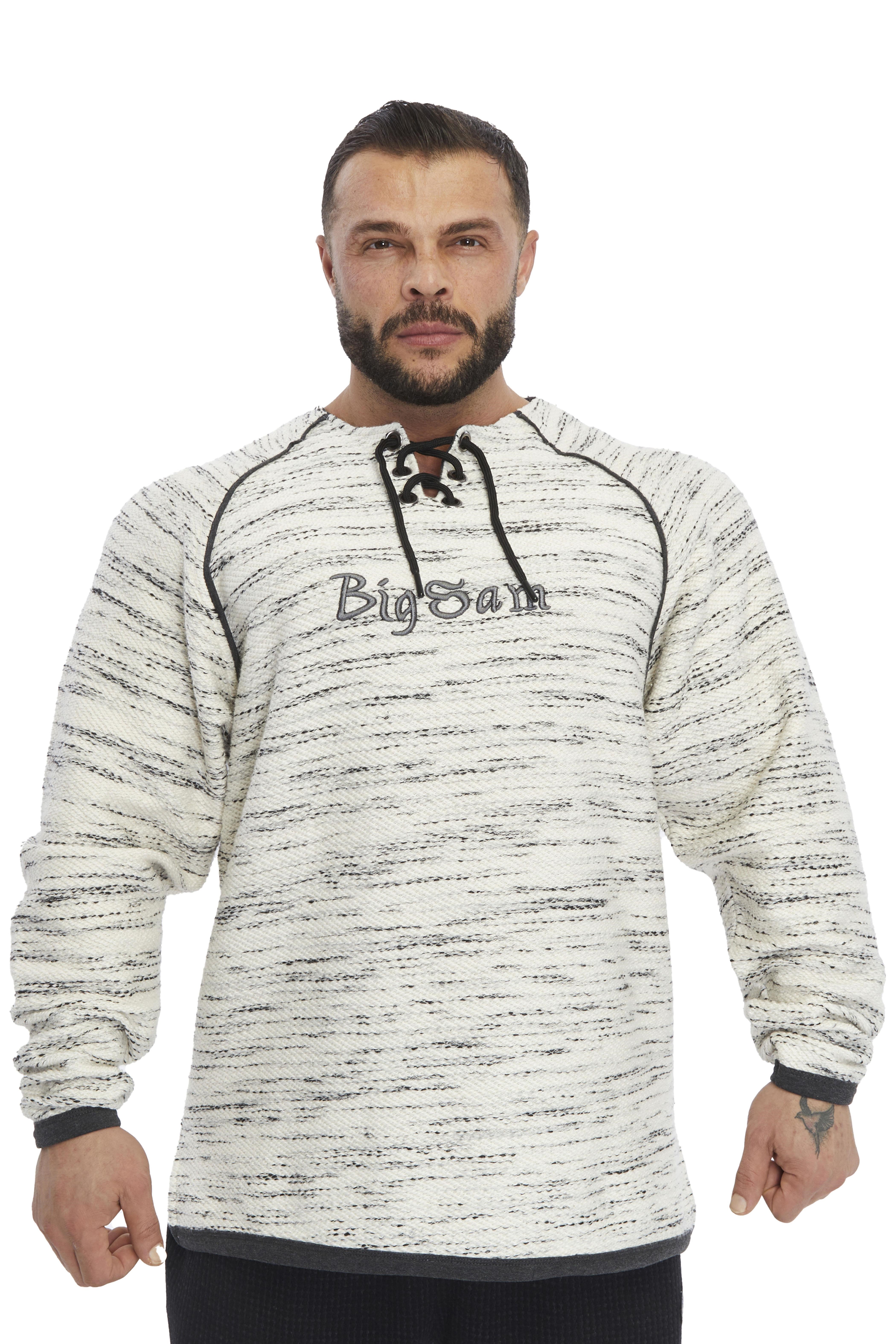Örgü Dokulu Reglan Kol Kışlık Sweatshirt Big Sam 4627