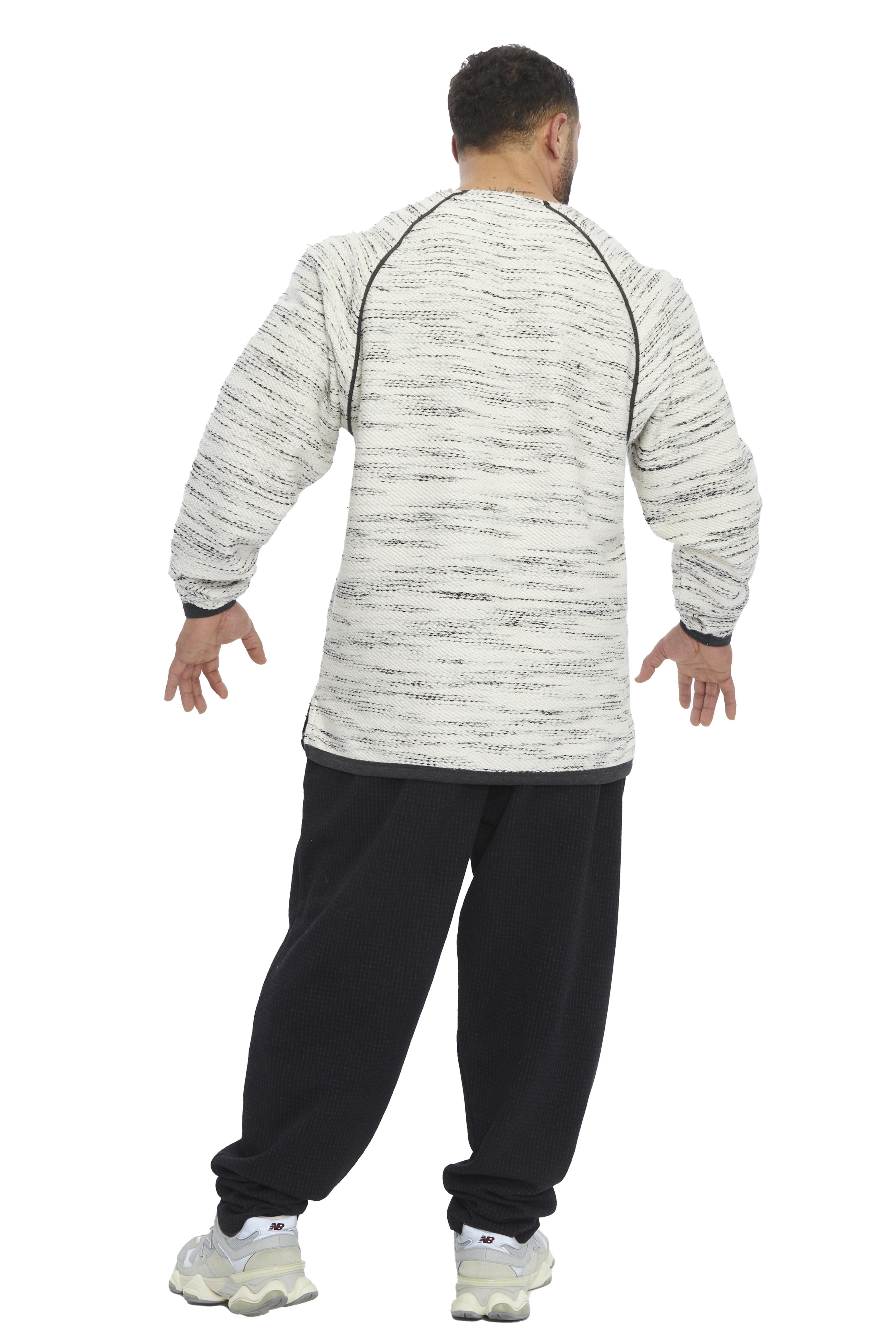 Örgü Dokulu Reglan Kol Kışlık Sweatshirt Big Sam 4627
