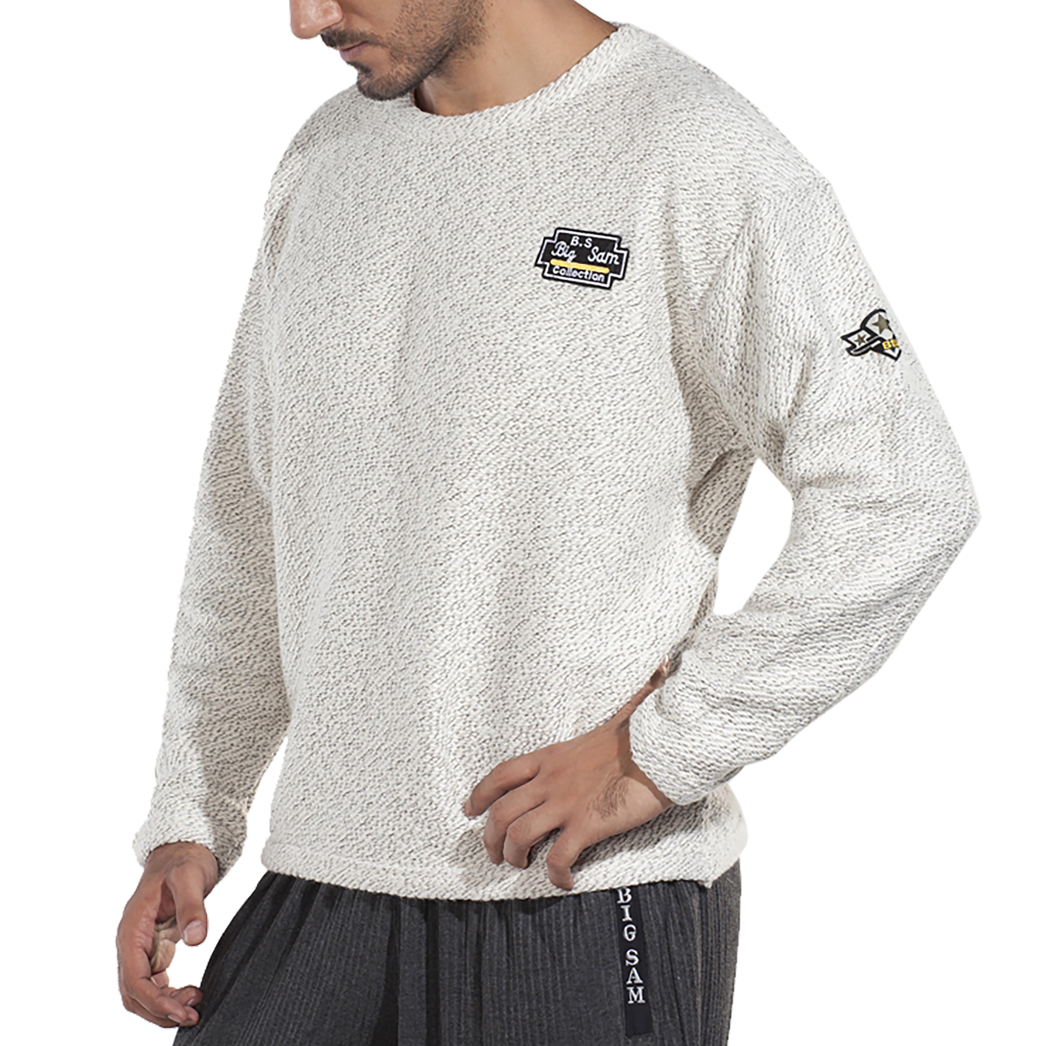 Örgü Yumuşak Dokulu Kışlık Sweatshirt Big Sam 4645