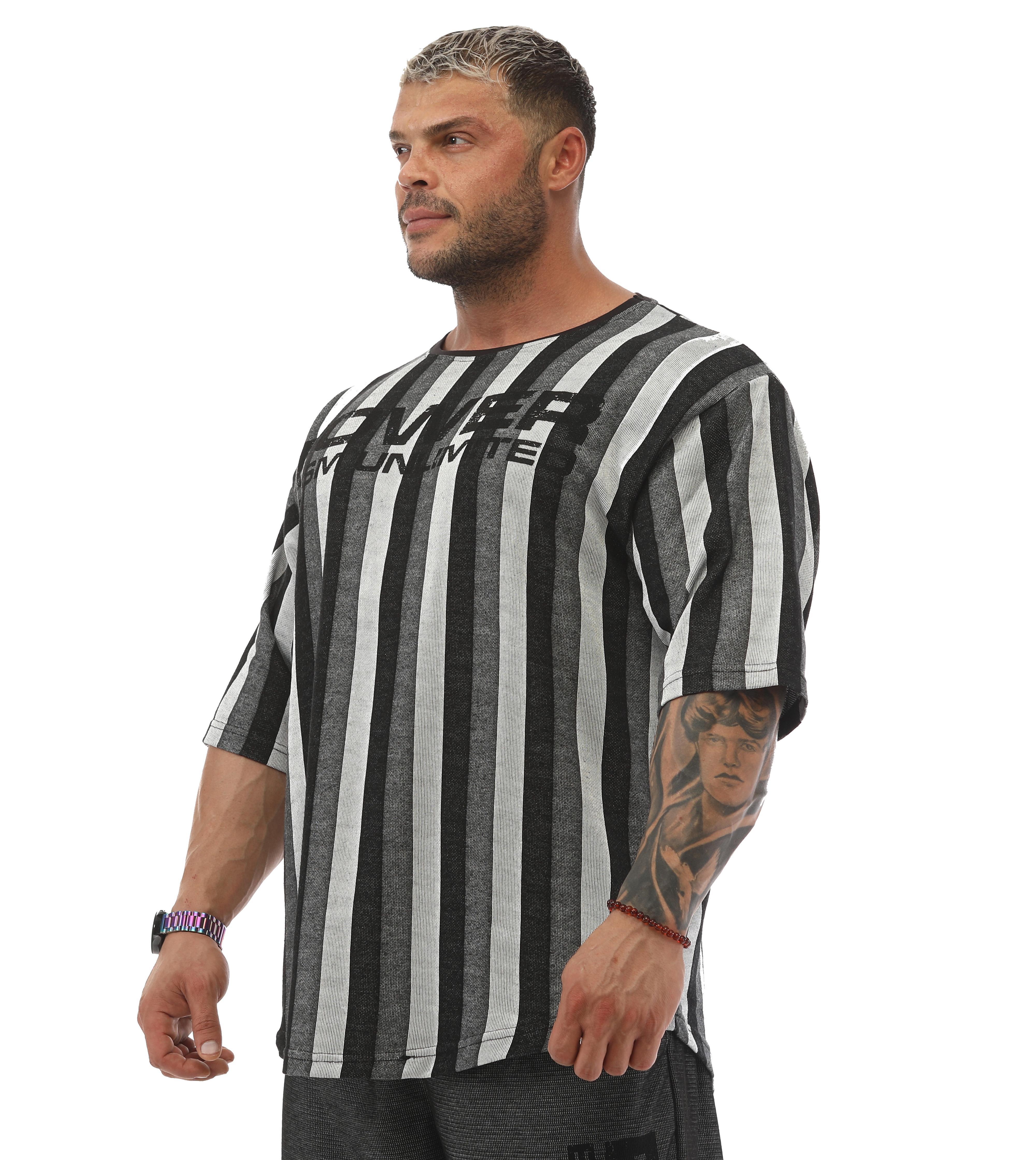 Oversize Antrenman Gym T-shirt Silver Rag Top 3322