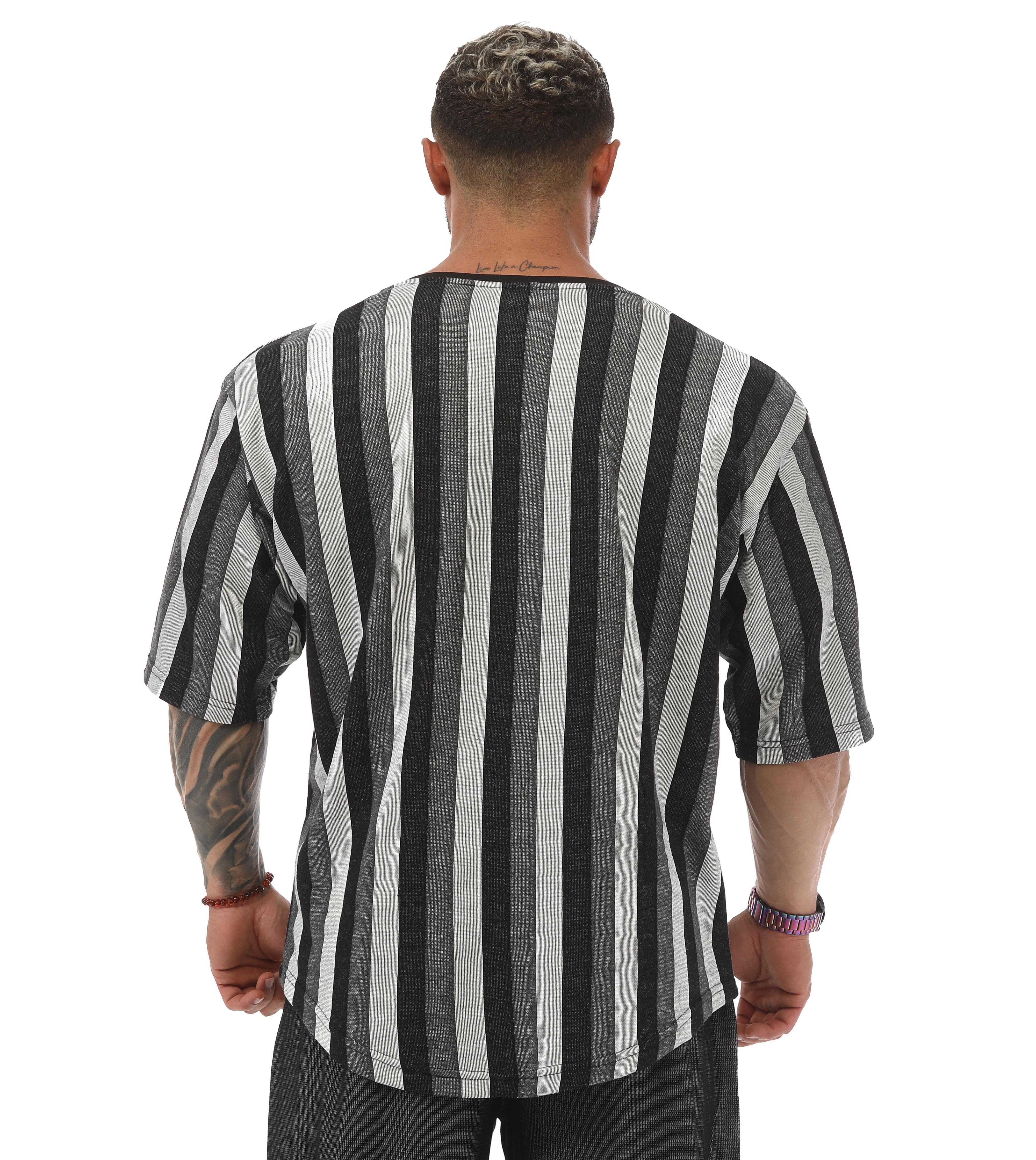 Oversize Antrenman Gym T-shirt Silver Rag Top 3322