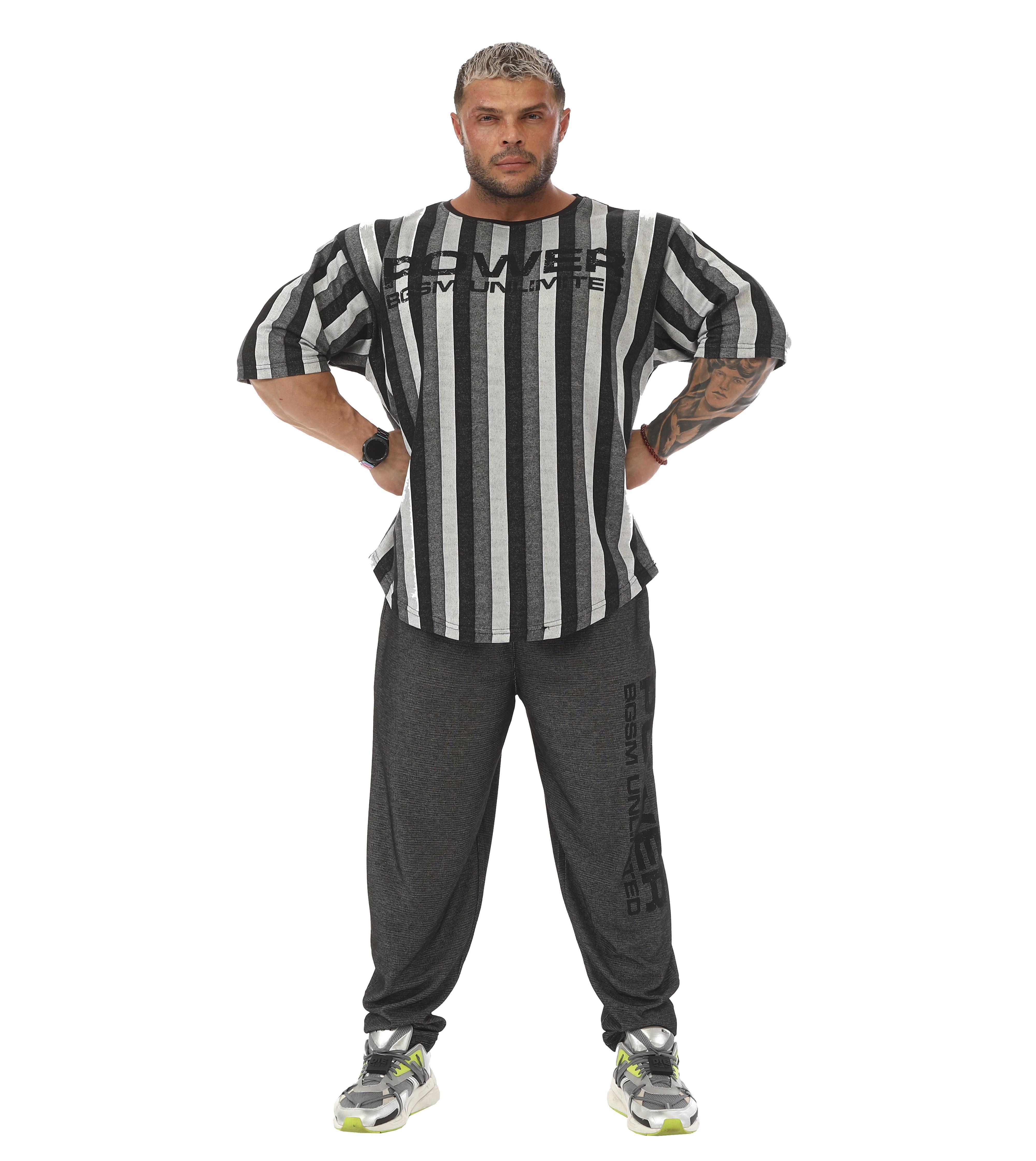 Oversize Antrenman Gym T-shirt Silver Rag Top 3322