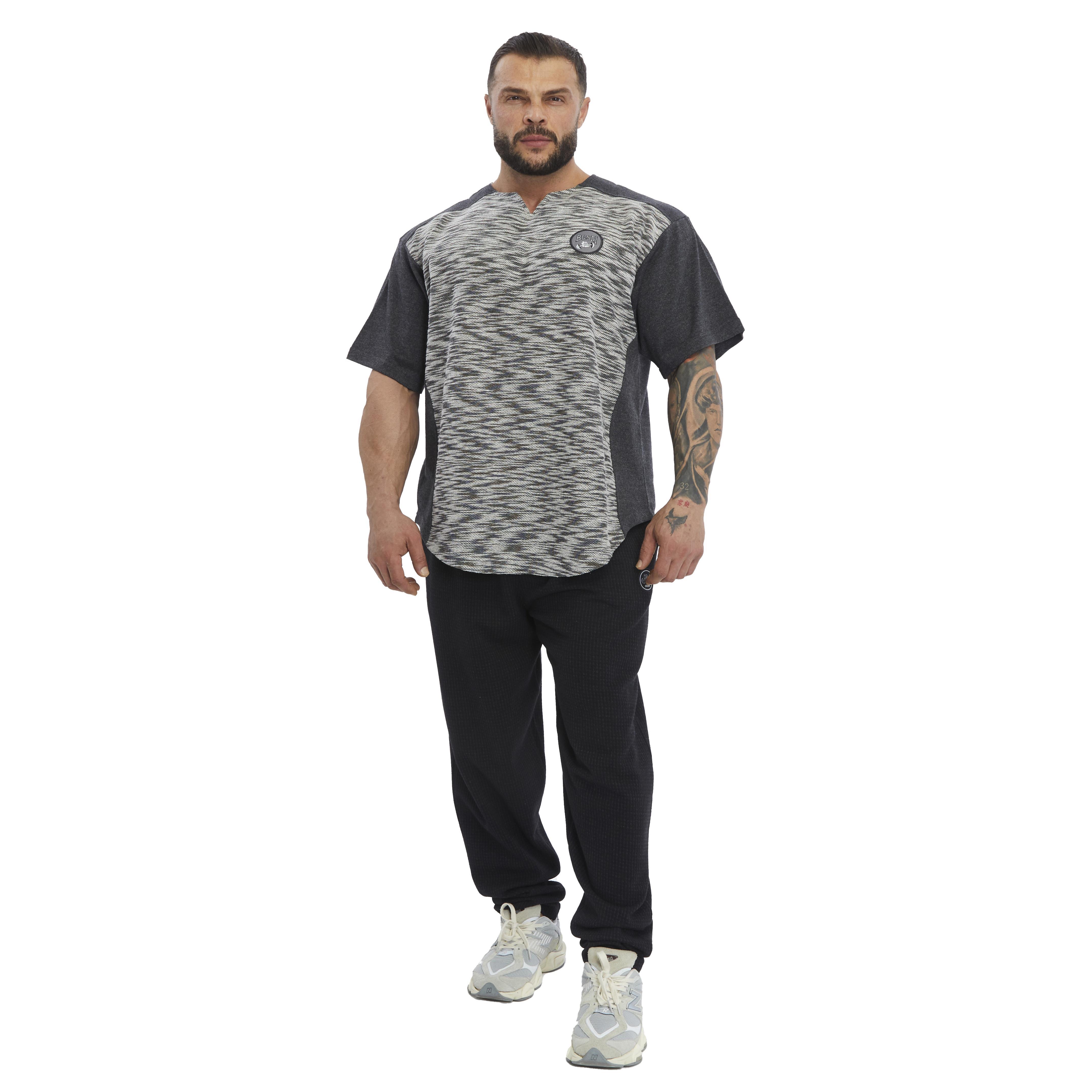 Oversize Antrenman T-shirt Parçalı Rag Top BGSM 3319