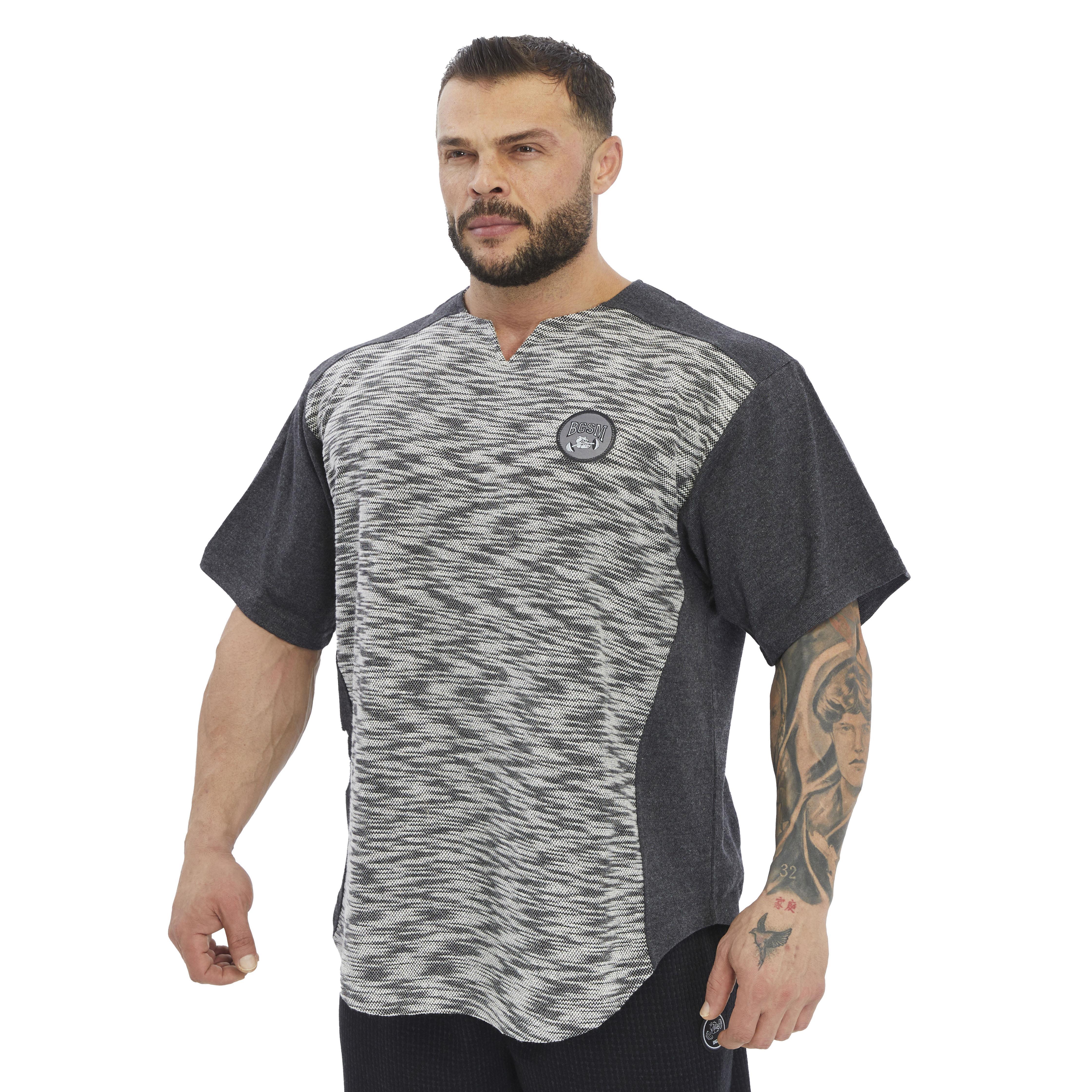Oversize Antrenman T-shirt Parçalı Rag Top BGSM 3319