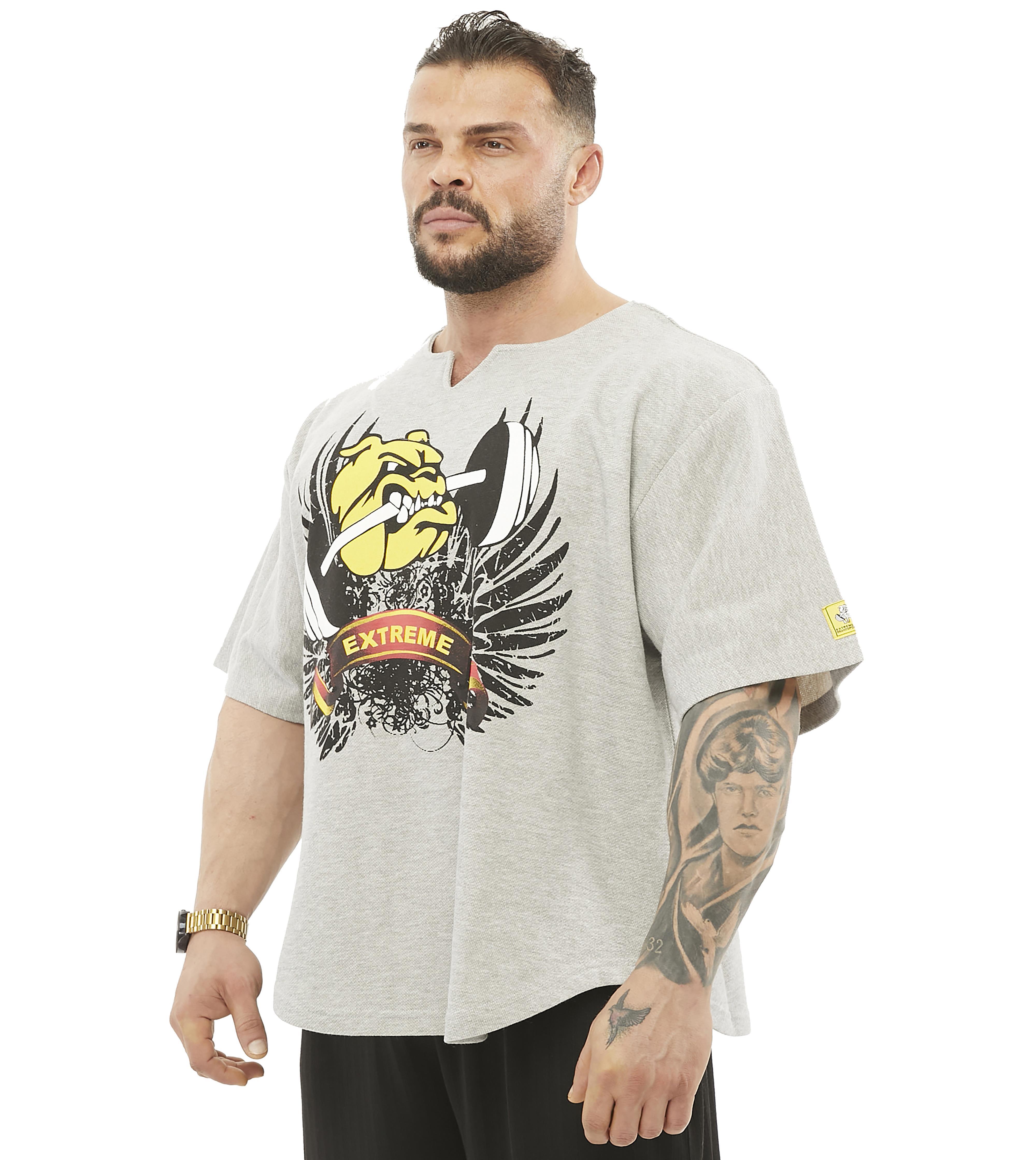 Oversize Antrenman Tişörtü Kalın Cardio Rag Top Big Sam 3208