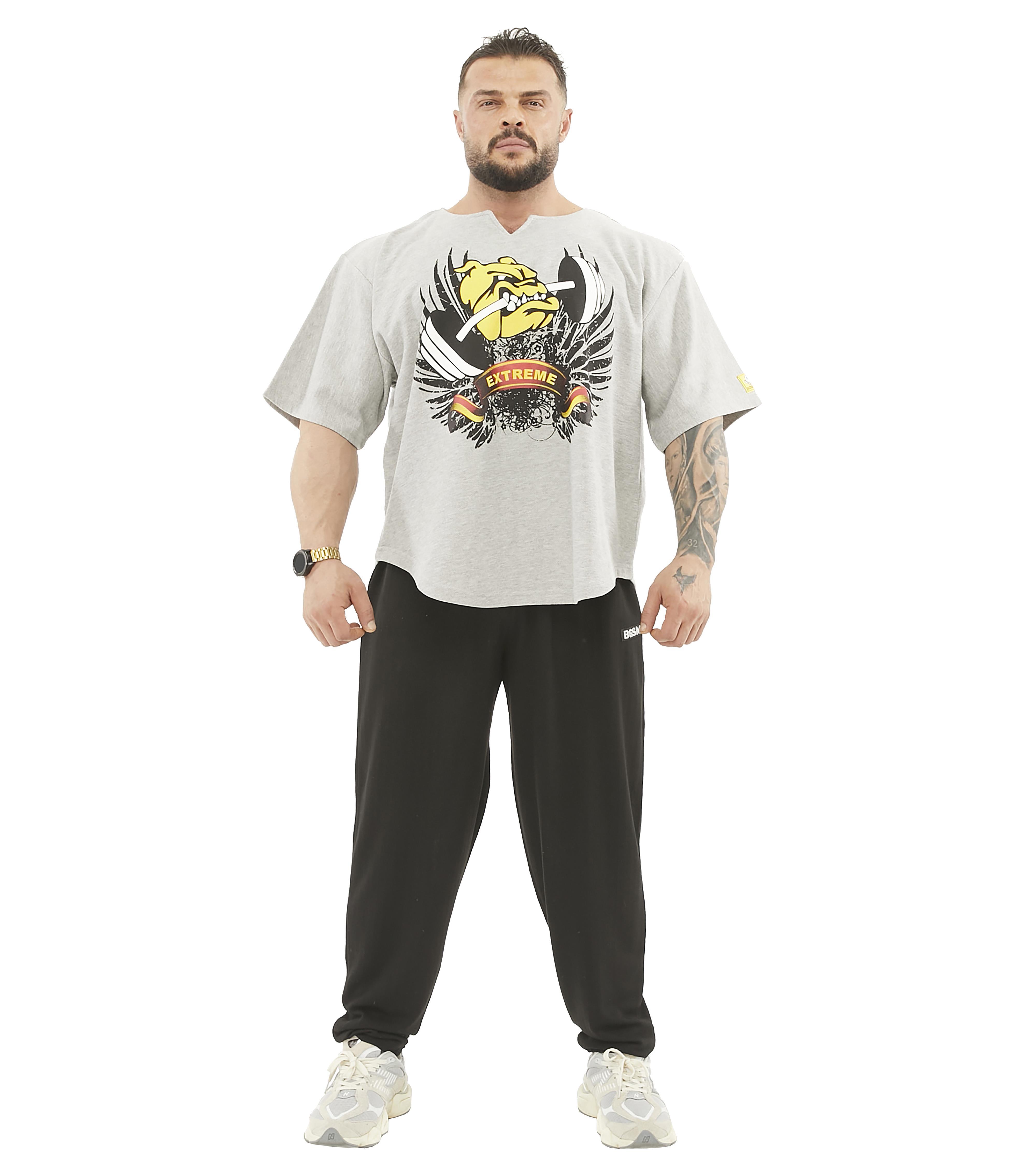 Oversize Antrenman Tişörtü Kalın Cardio Rag Top Big Sam 3208