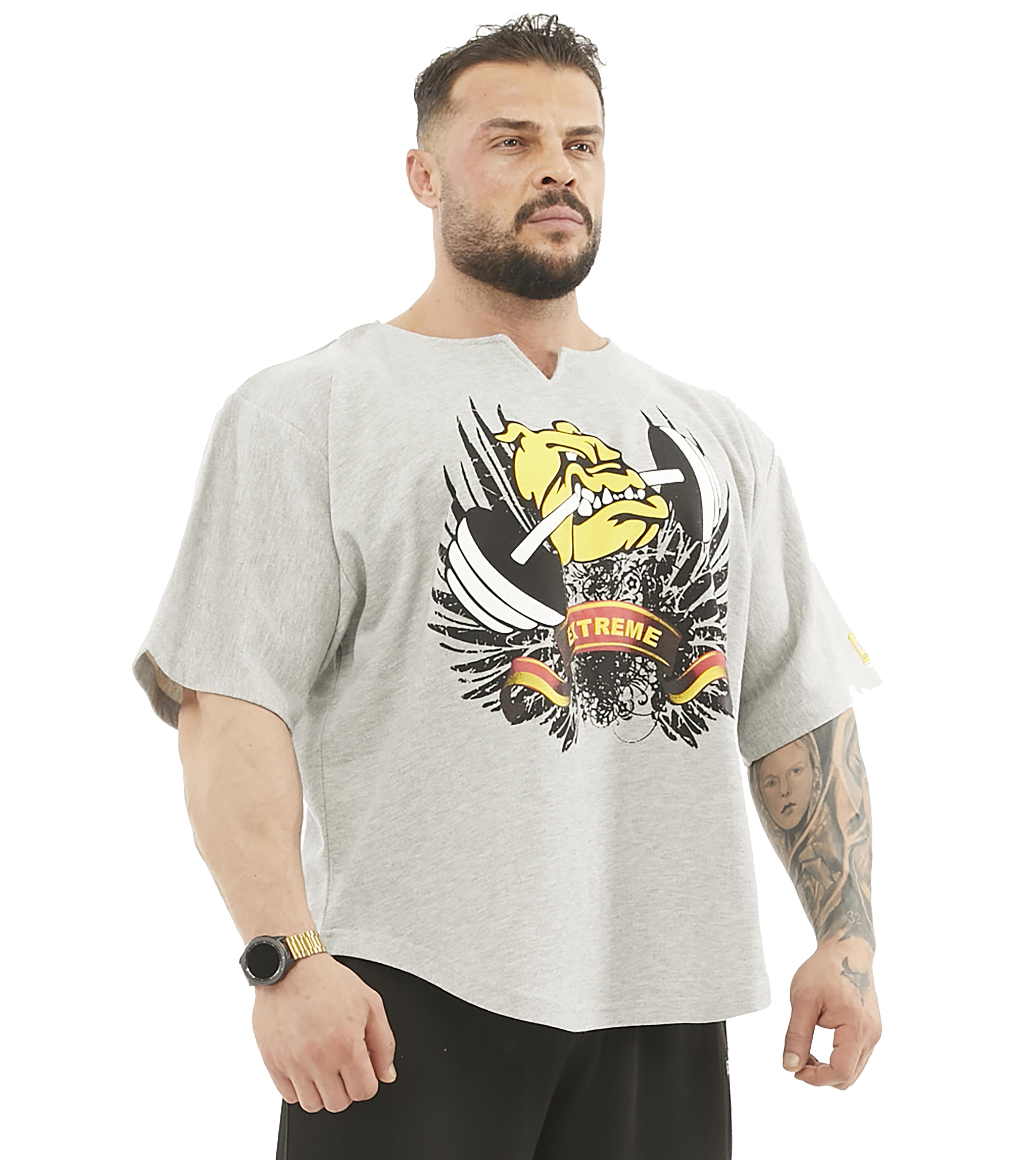 Oversize Antrenman Tişörtü Kalın Cardio Rag Top Big Sam 3208