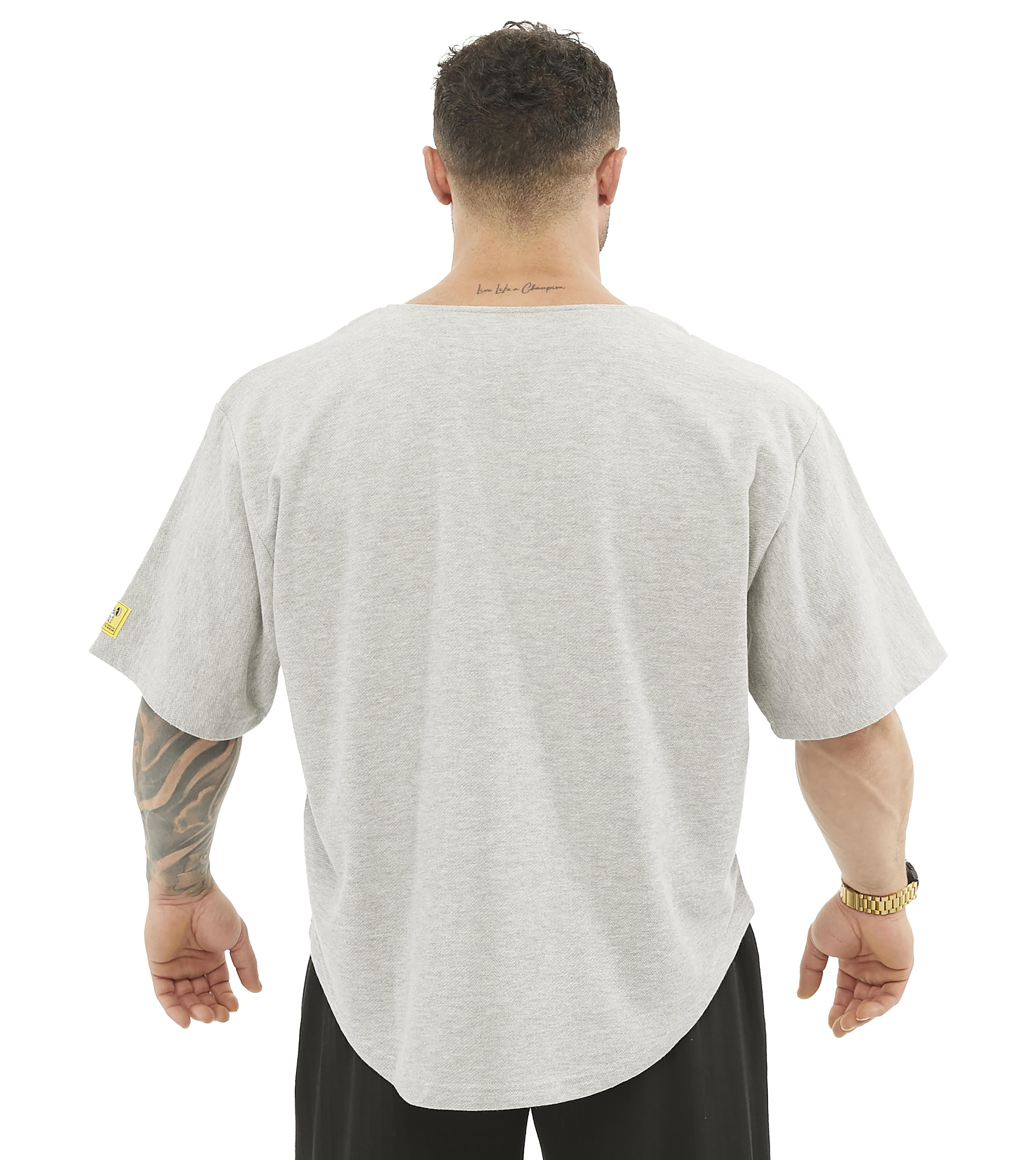 Oversize Antrenman Tişörtü Kalın Cardio Rag Top Big Sam 3208