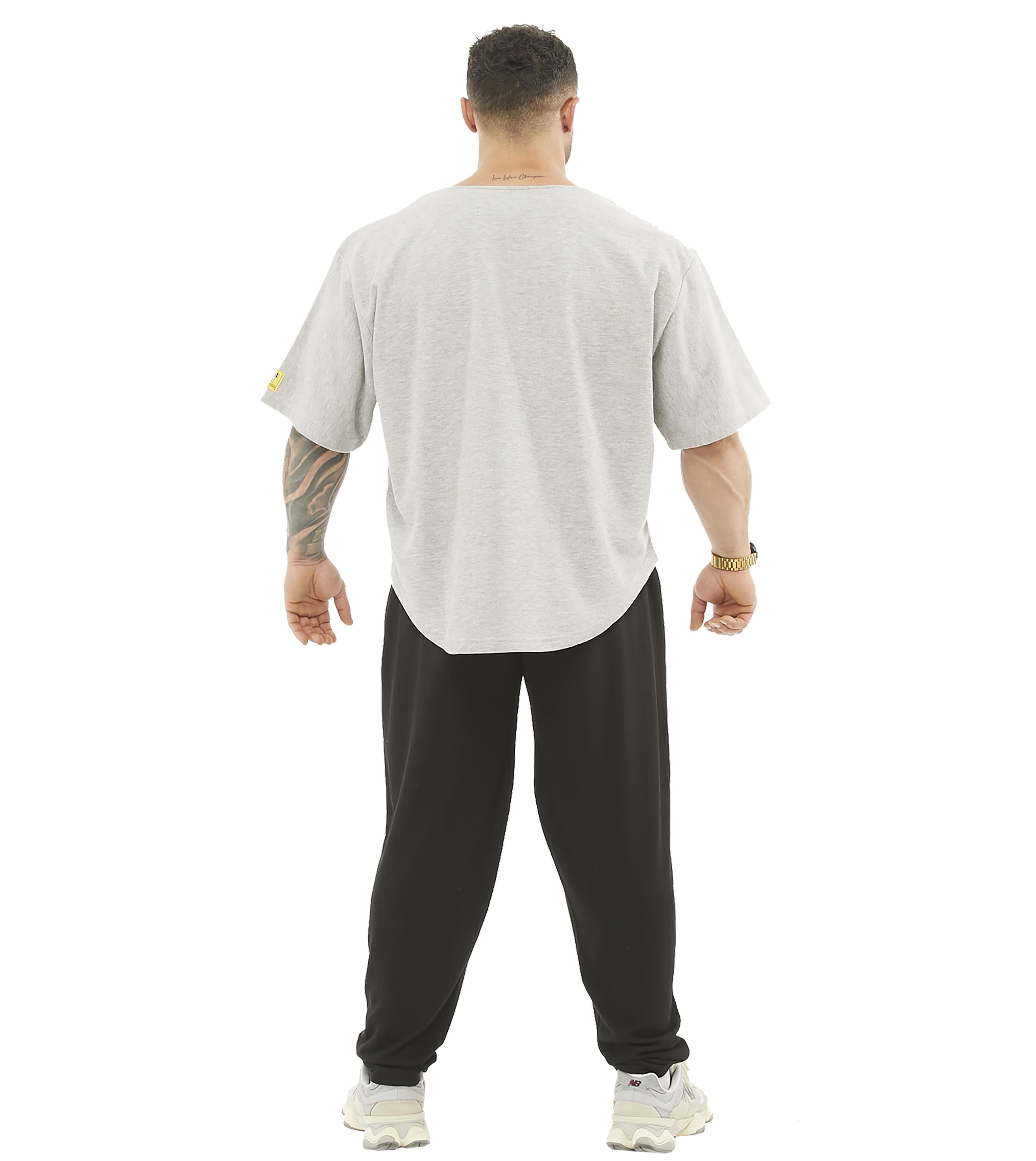 Oversize Antrenman Tişörtü Kalın Cardio Rag Top Big Sam 3208