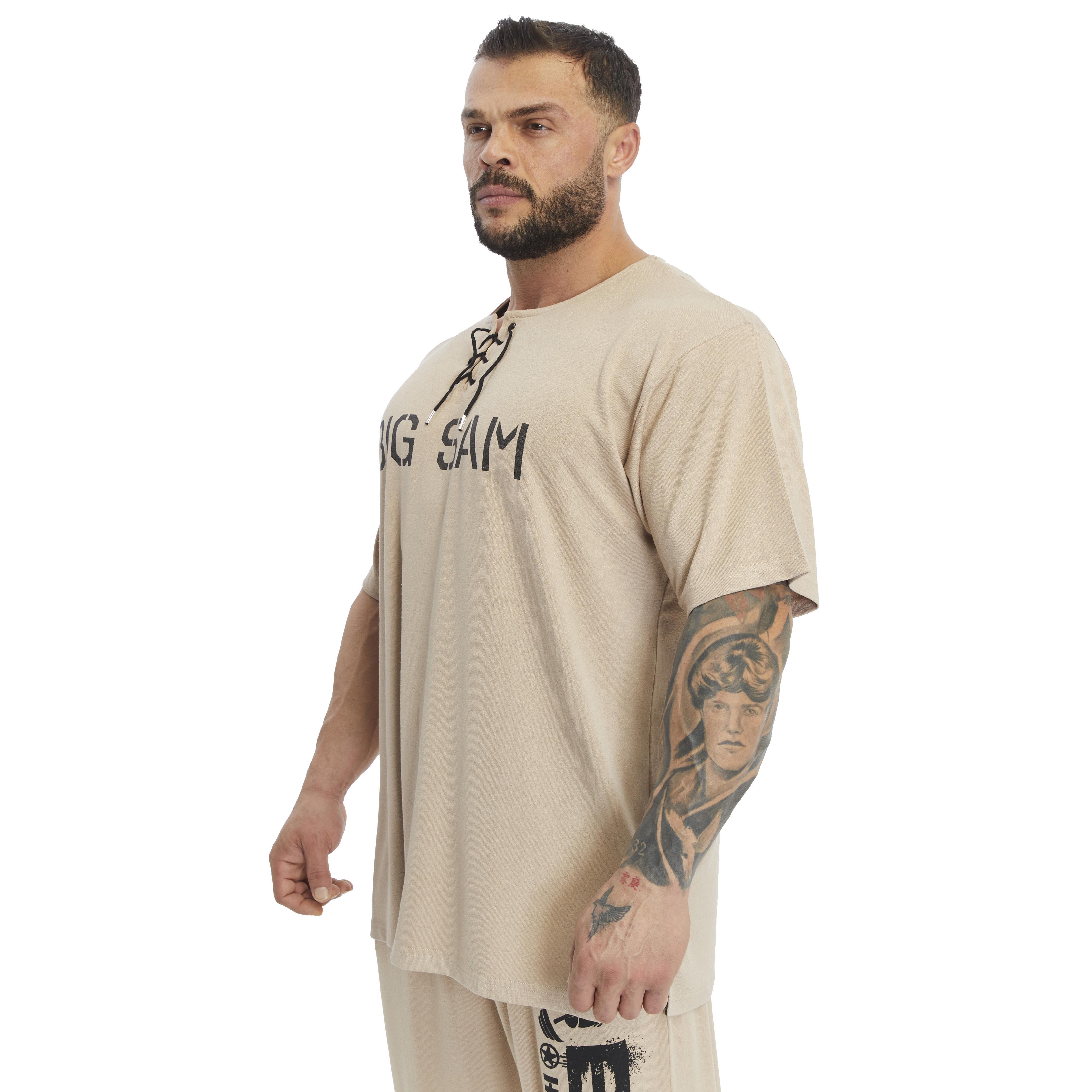 Oversize Bağcıklı Lifestyle T-shirt Big Sam 3315