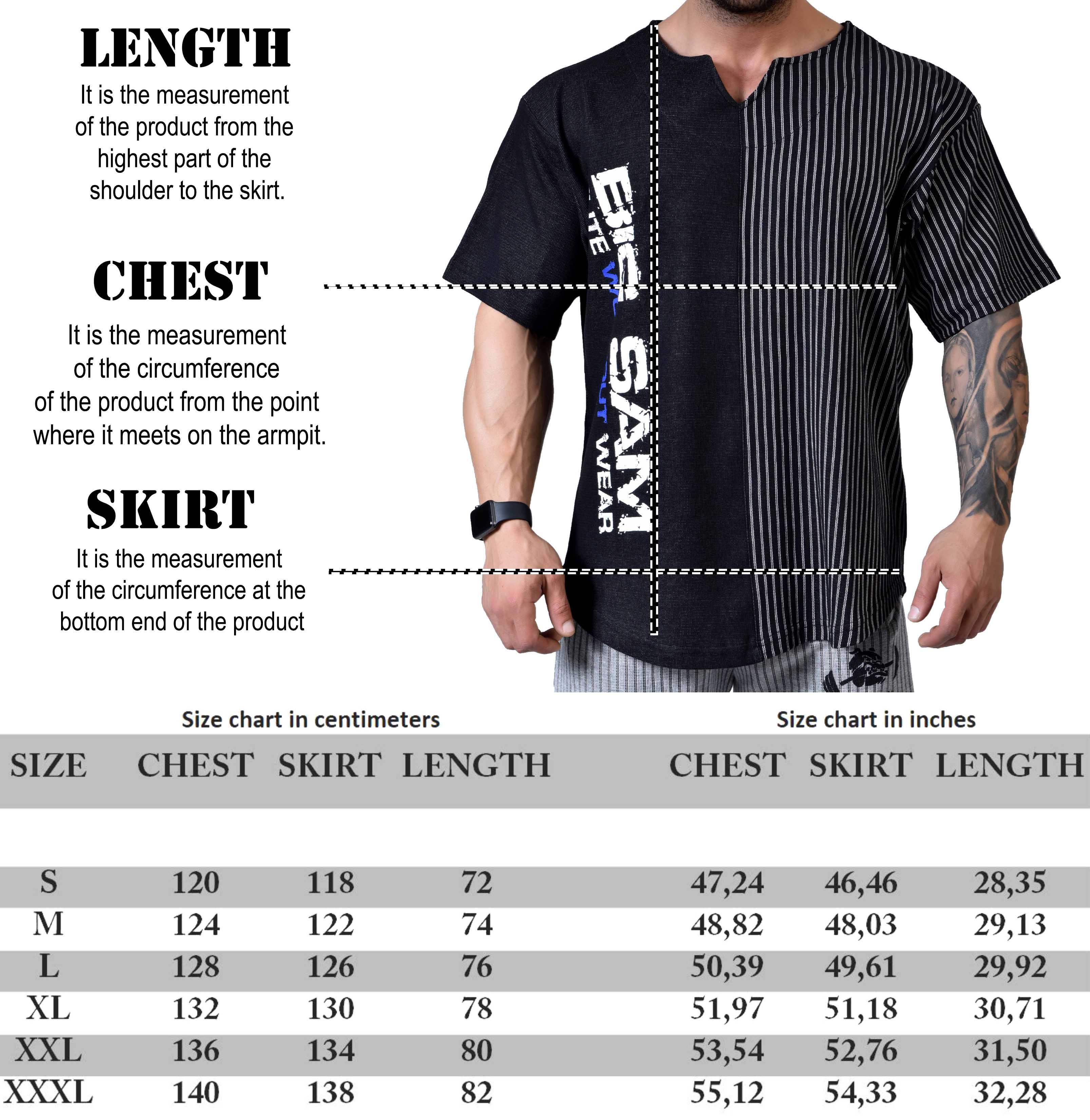 Oversize Bodybuilding Cardio T-shirt Big Sam 3247