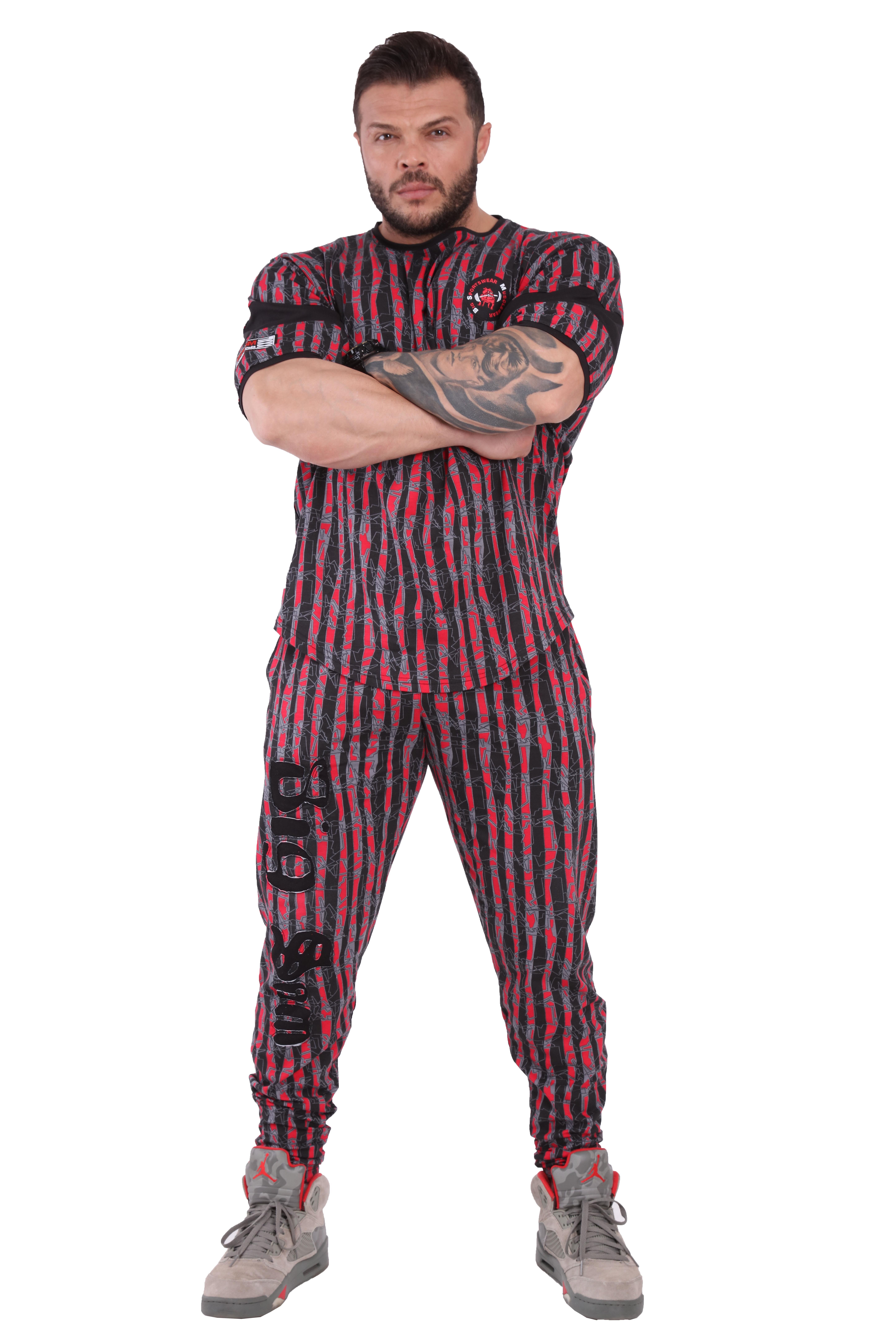 Oversize Bodybuilding Gym Rag Top T-shirt Big Sam 3292