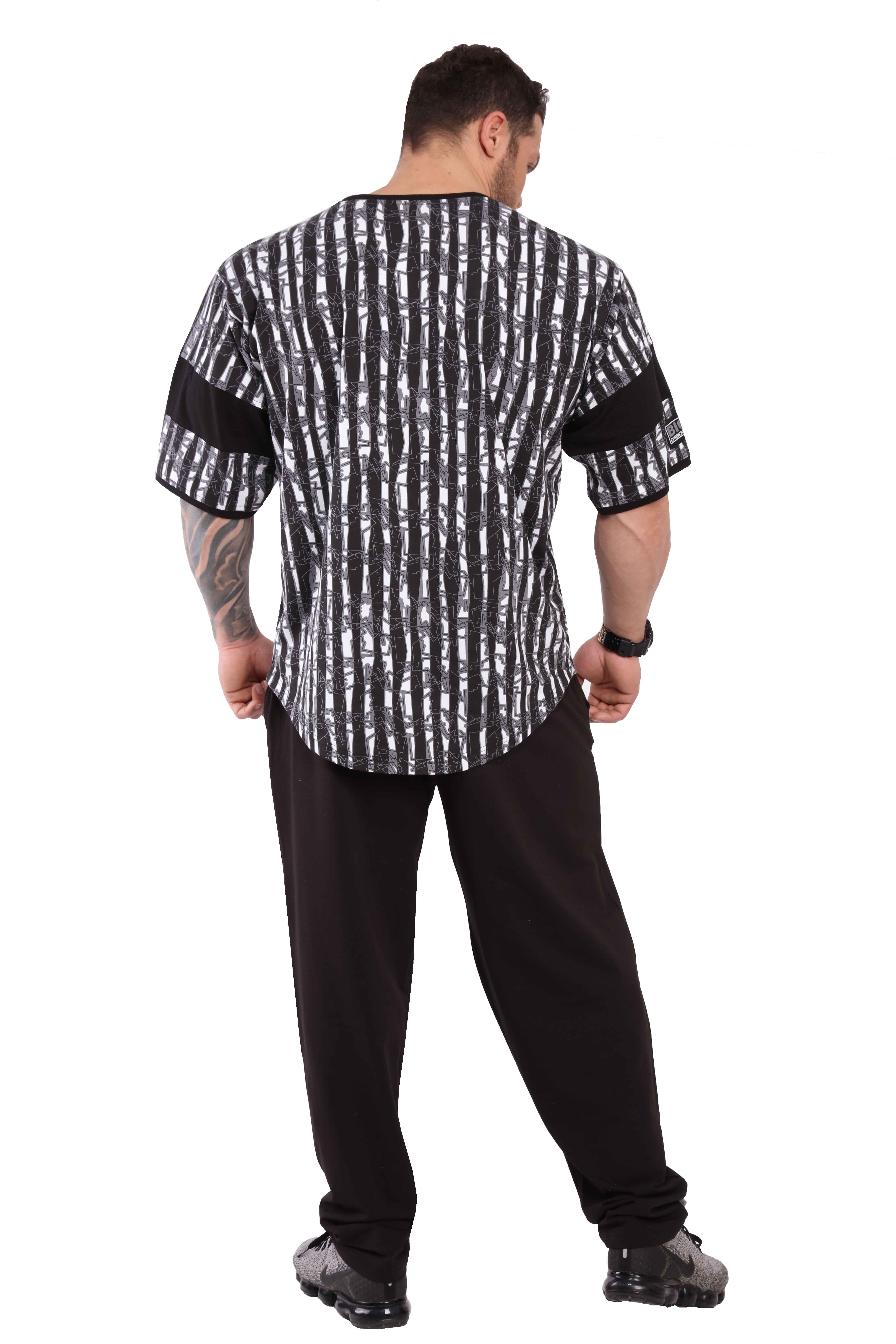 Oversize Bodybuilding Gym Rag Top T-shirt Big Sam 3291