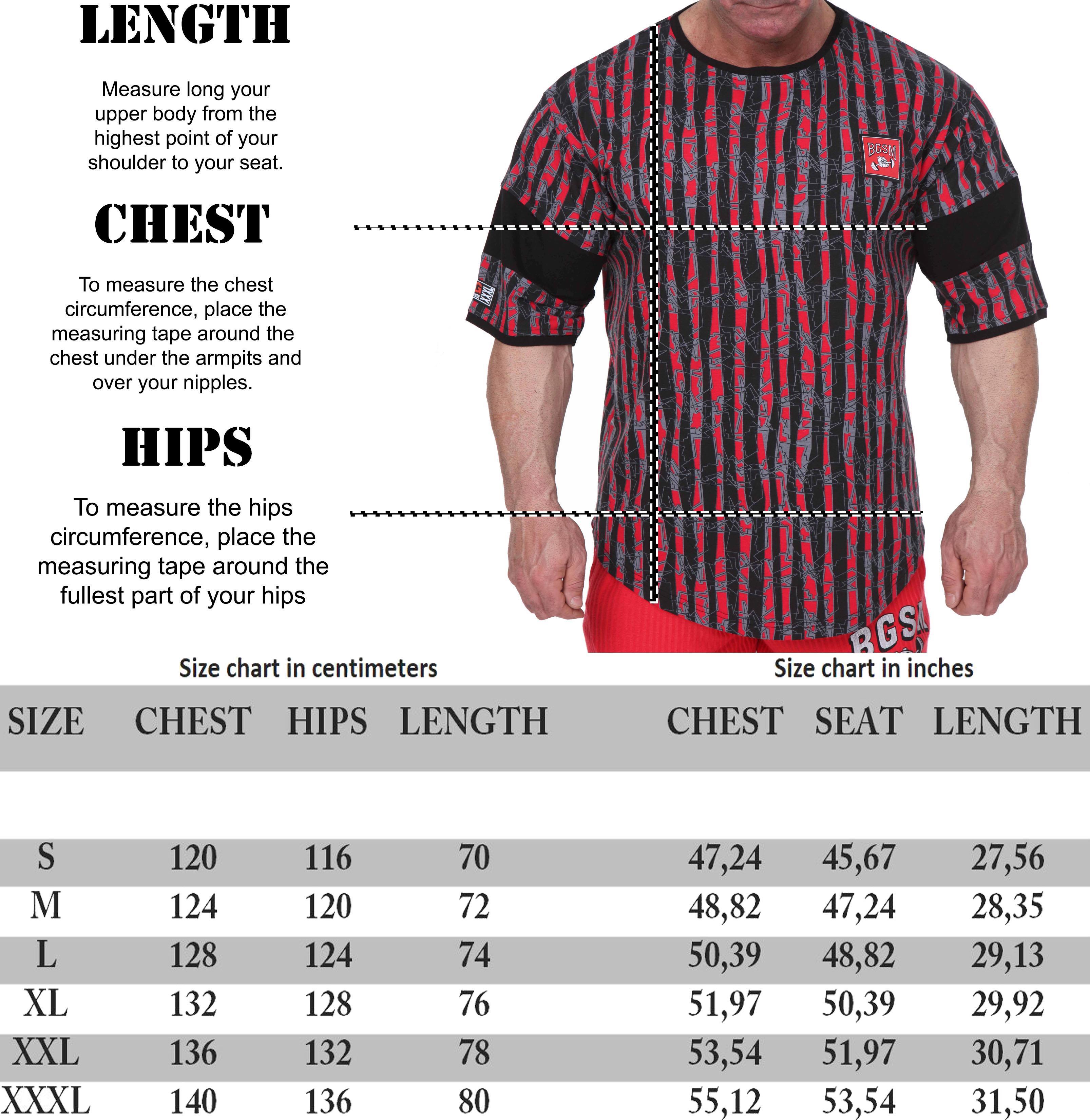 Oversize Bodybuilding Gym Rag Top T-shirt Big Sam 3292