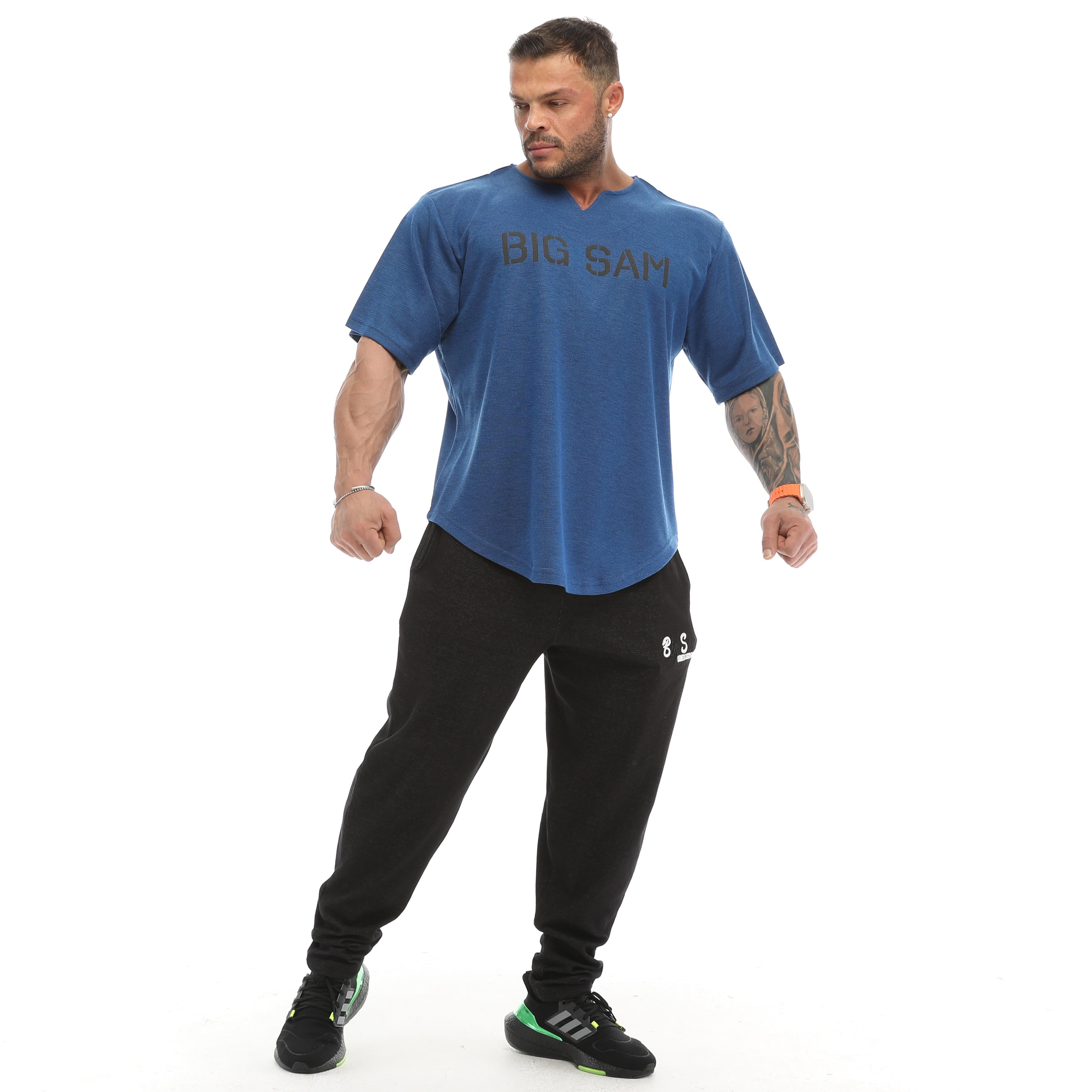 Oversize Bodybuilding Rag Top T-shirt Big Sam 3332