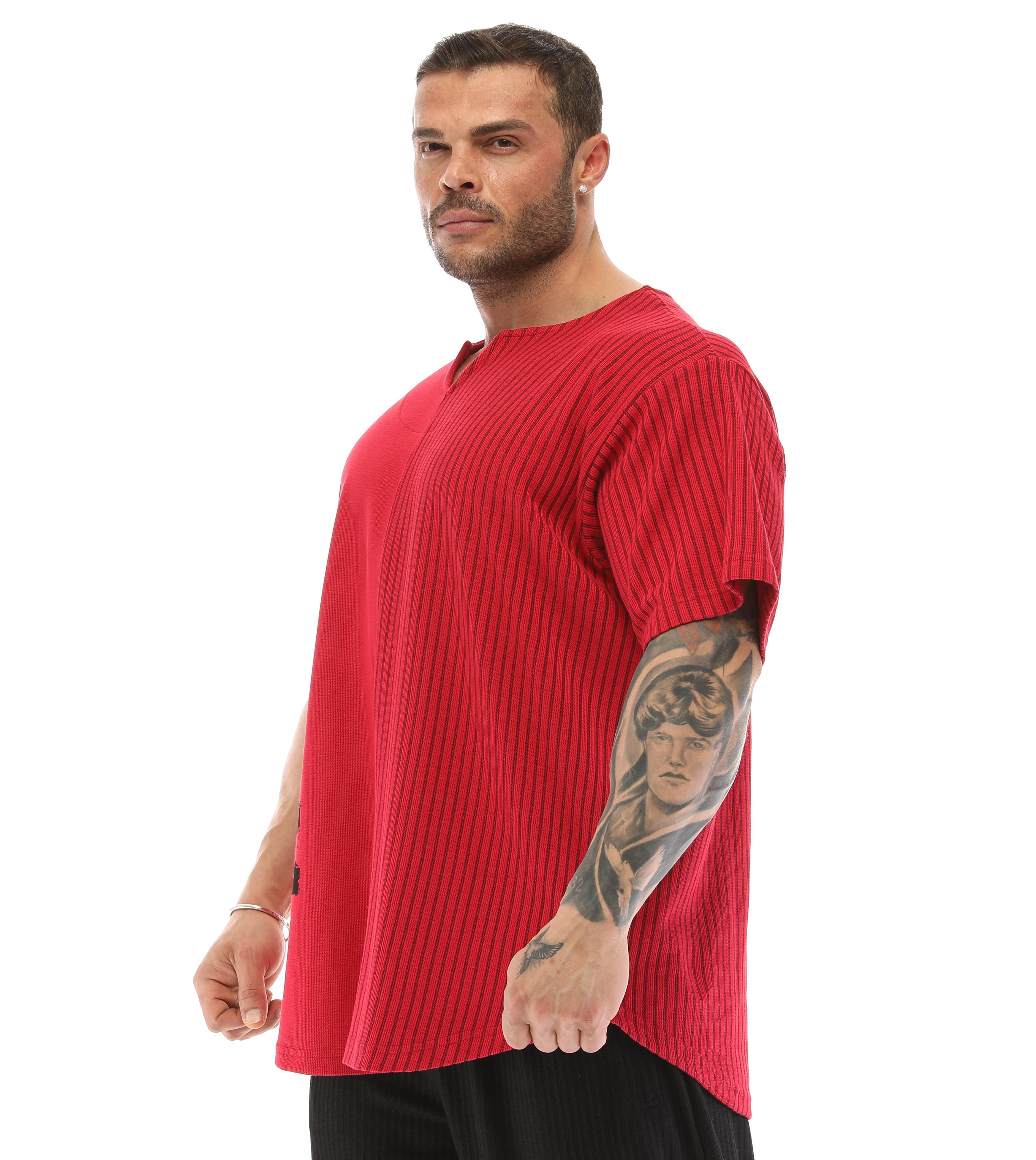Oversize Bodybuilding Rag Top T-shirt Big Sam 3248