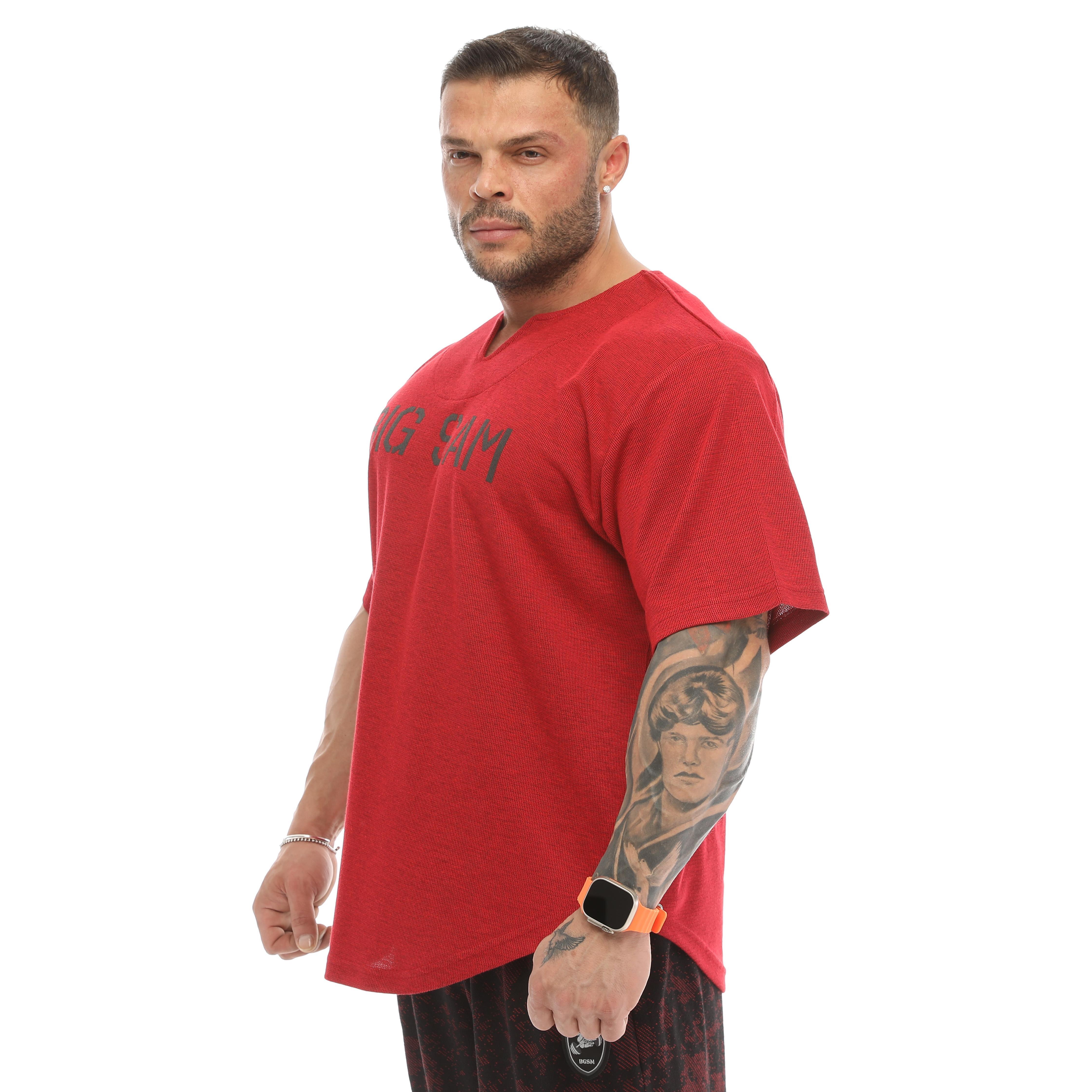 Oversize Bodybuilding Rag Top T-shirt Big Sam 3332