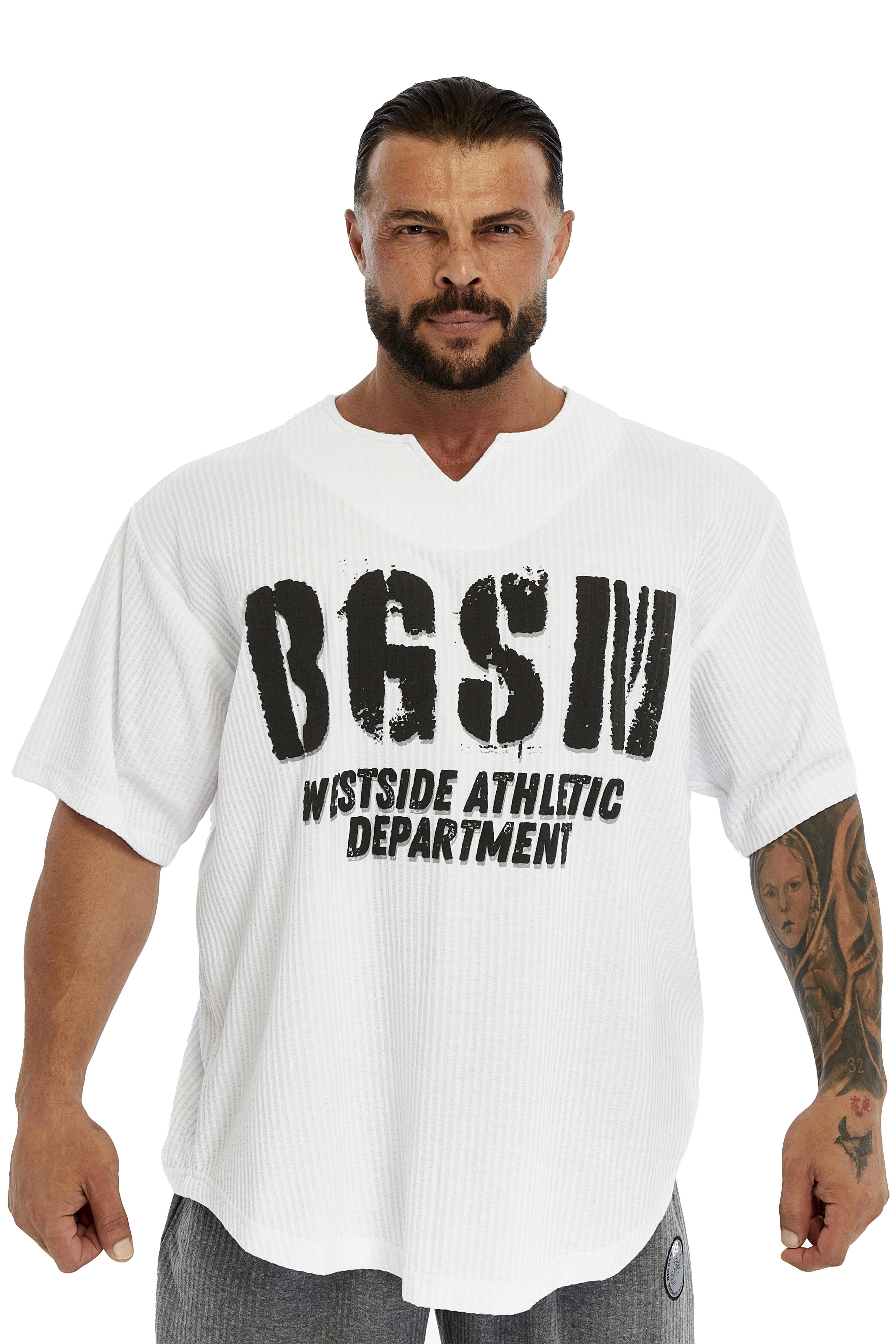 Oversize Dokulu Pamuk T-shirt BGSM 3383