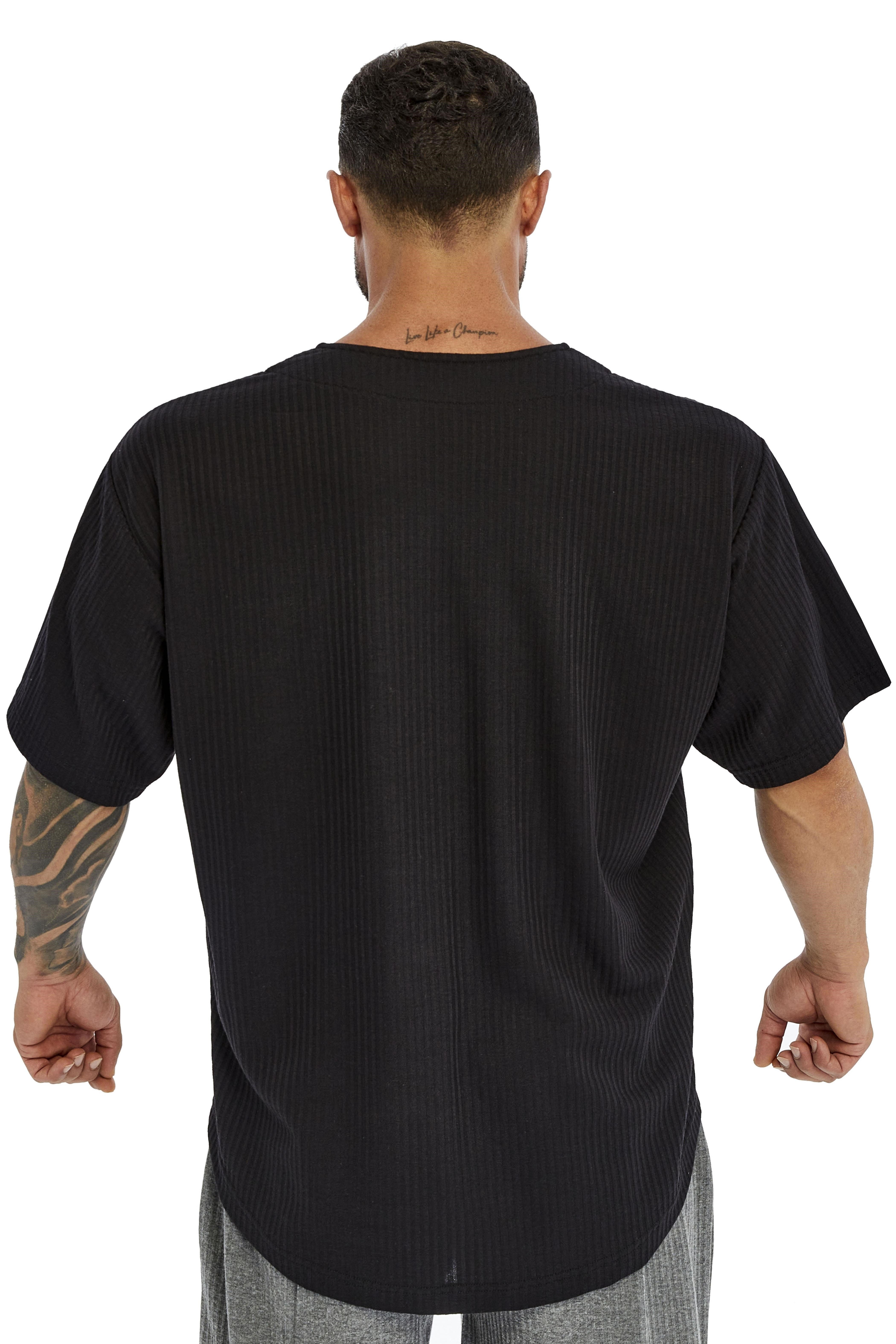 Oversize Dokulu Pamuk T-shirt BGSM 3383