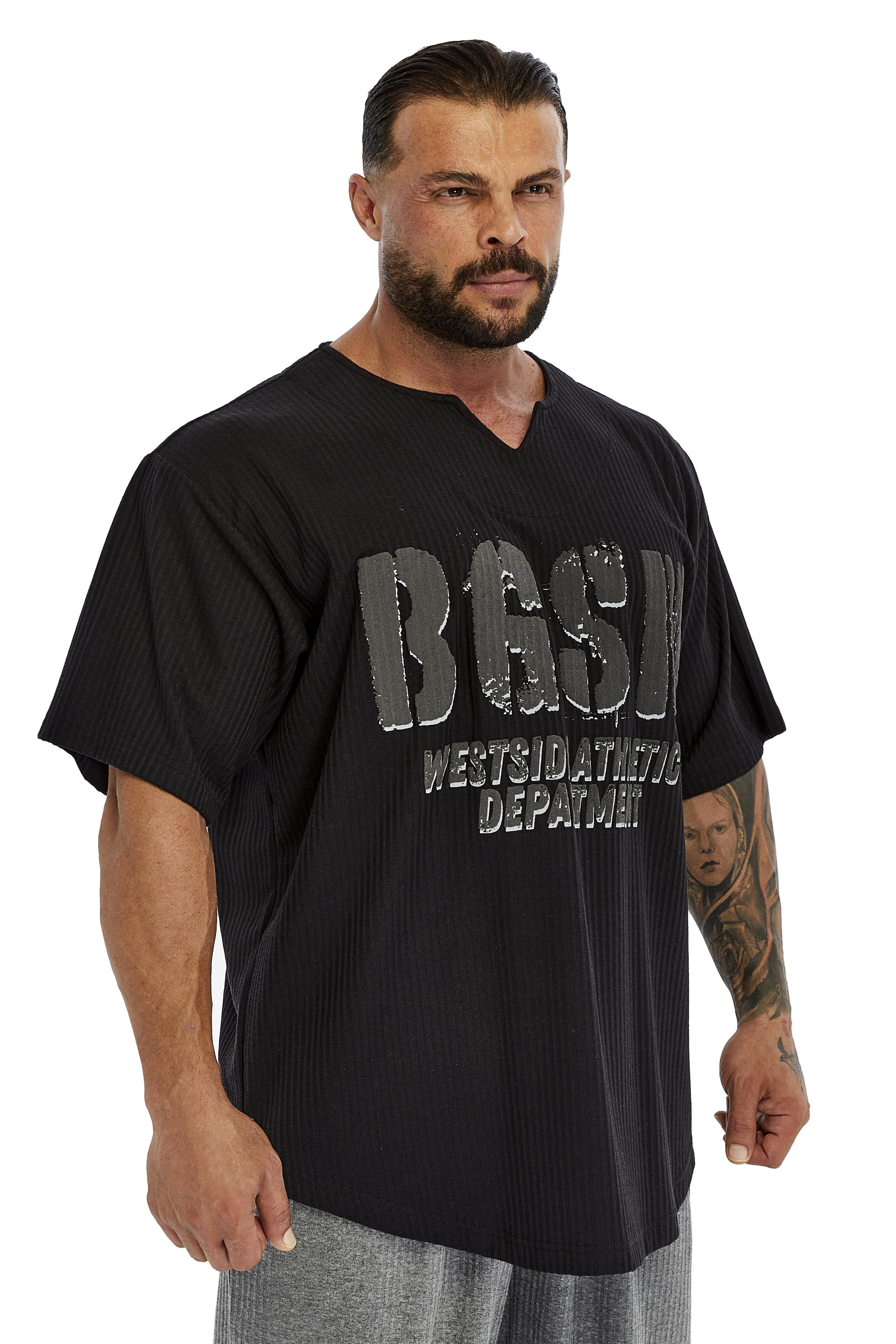 Oversize Dokulu Pamuk T-shirt BGSM 3383