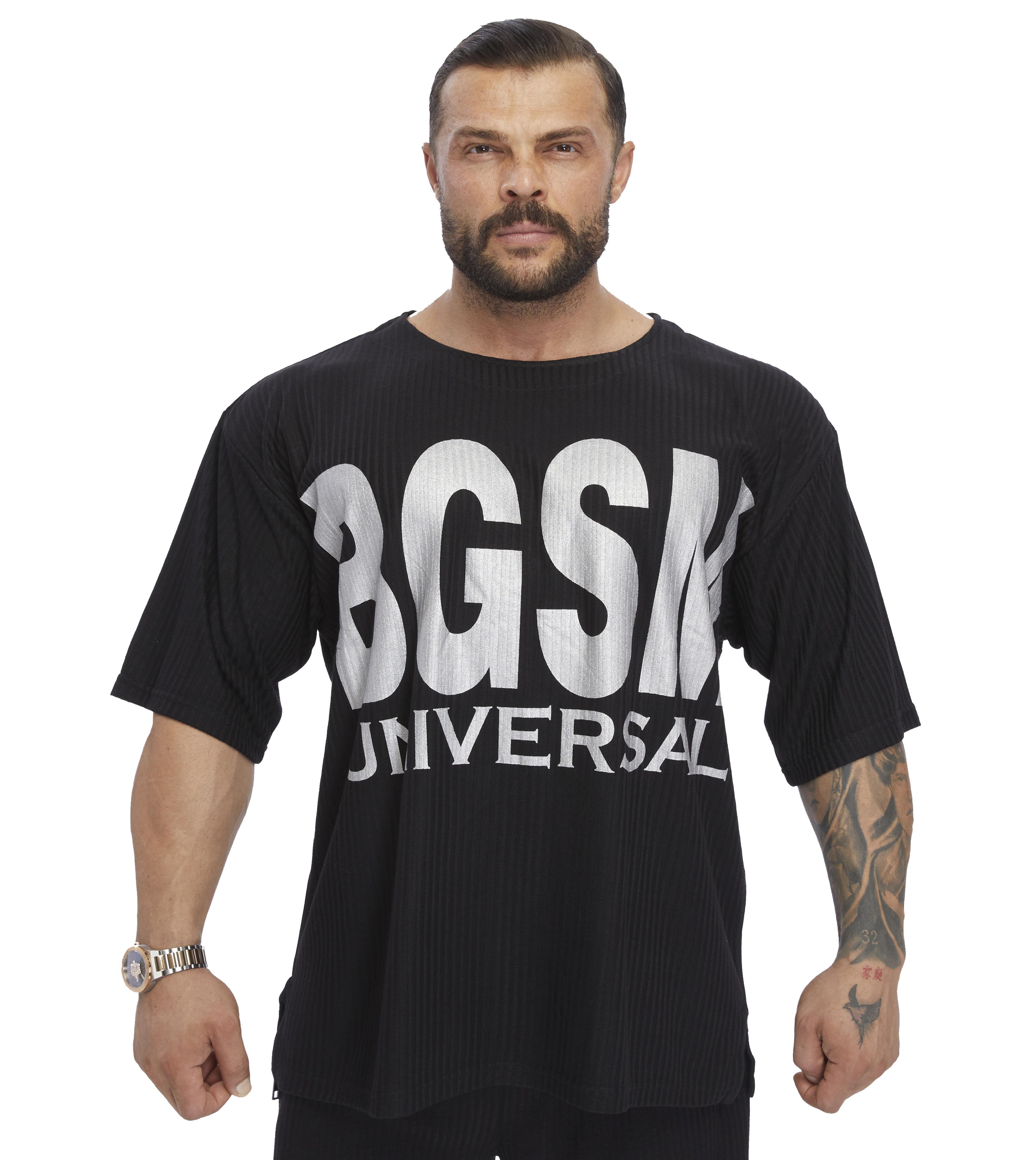 Oversize Erkek Antrenman Günlük T-shirt Siyah Big Sam 3273
