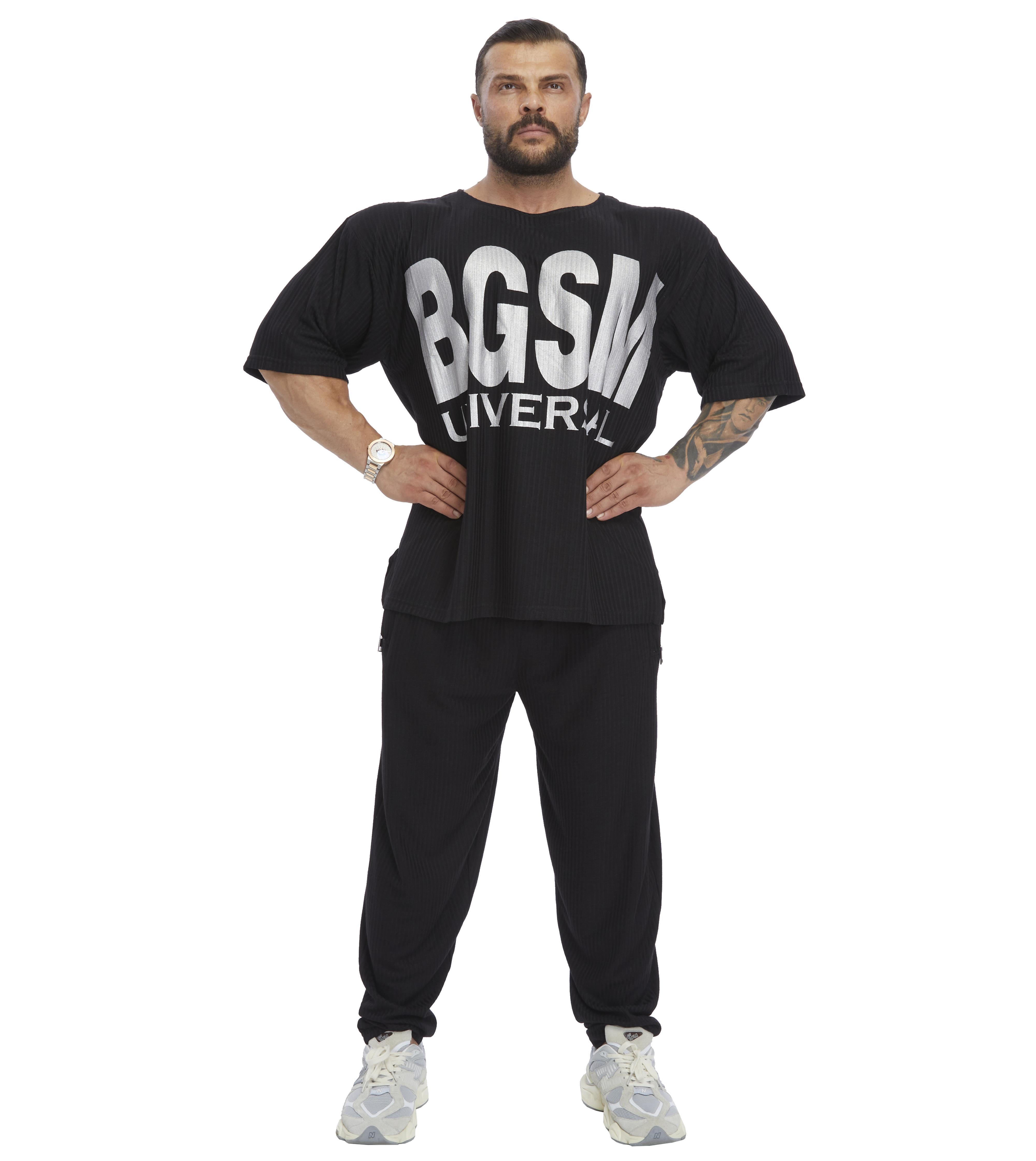 Oversize Erkek Antrenman Günlük T-shirt Siyah Big Sam 3273